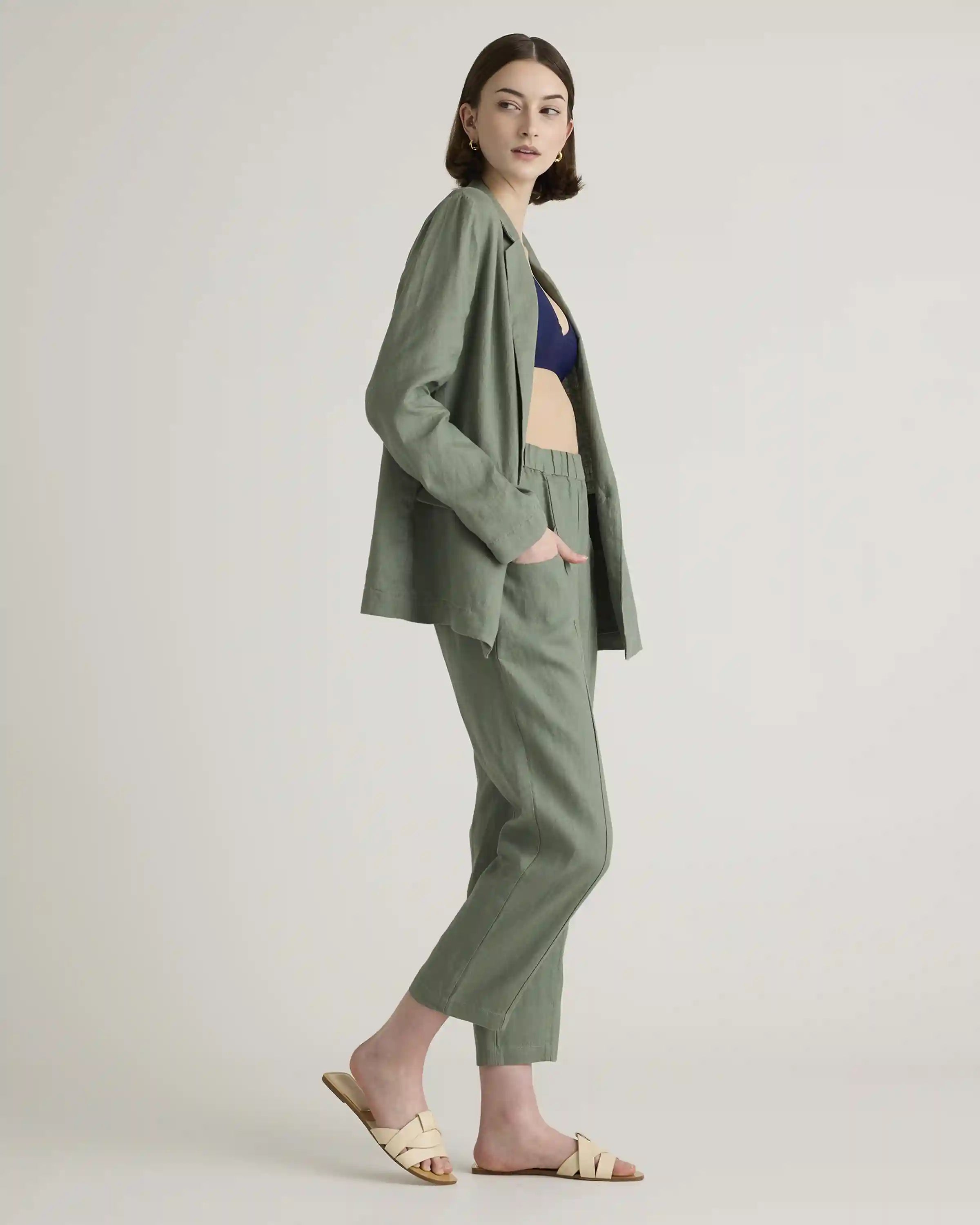 100% European Linen Blazer