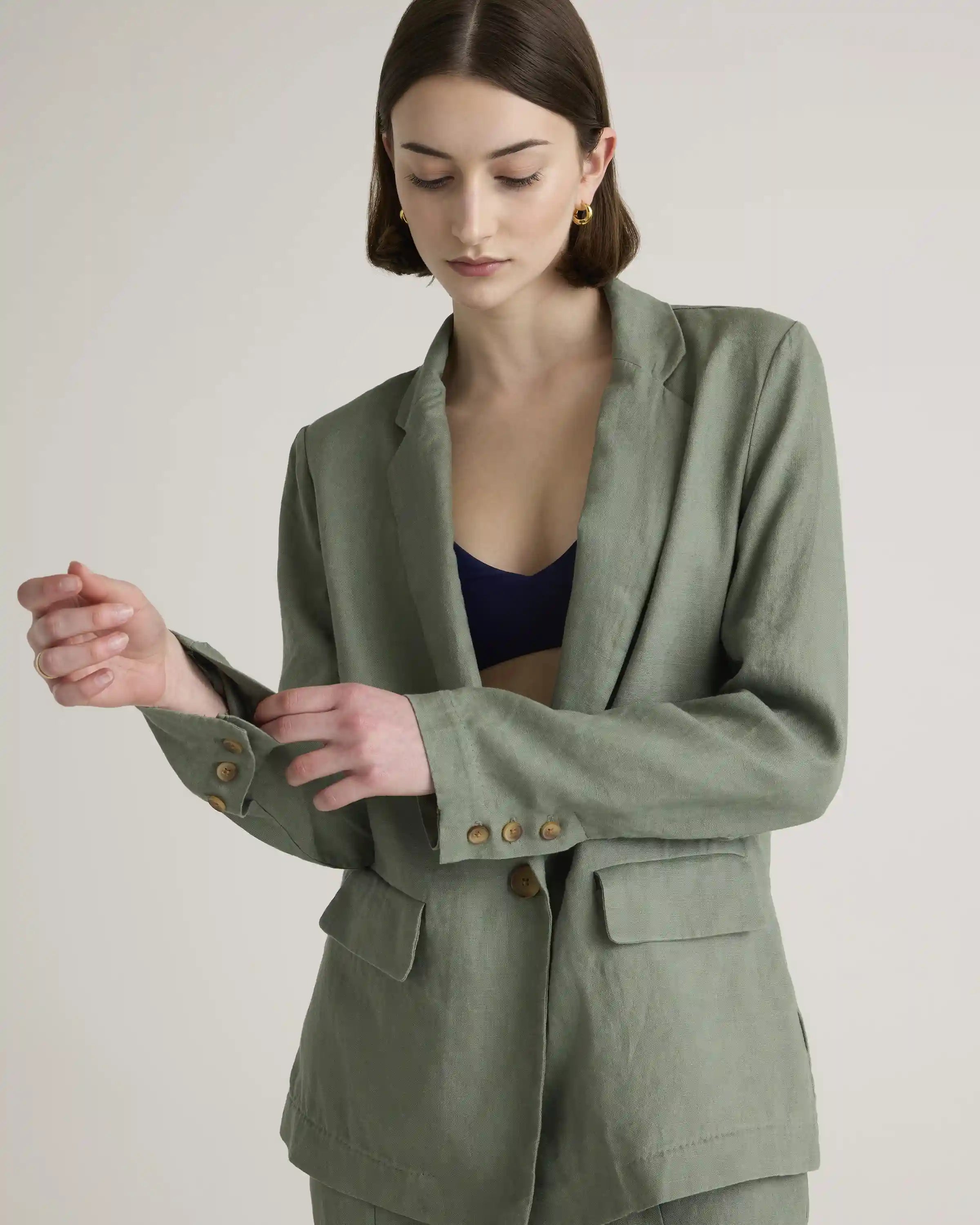 100% European Linen Blazer
