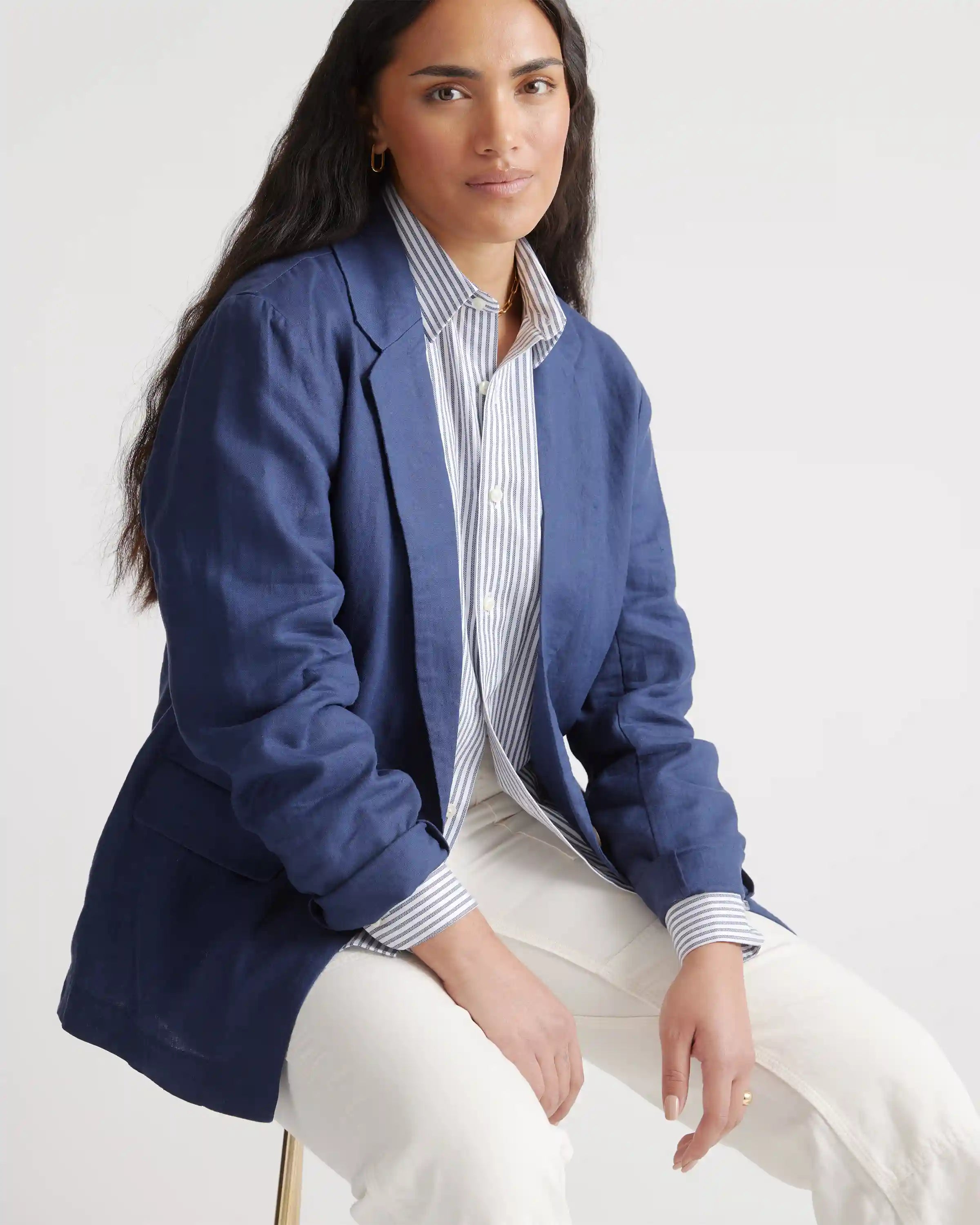 100% European Linen Blazer