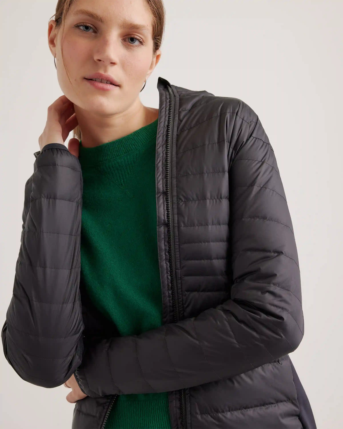 Lightweight Down Packable Long Puffer Jacket