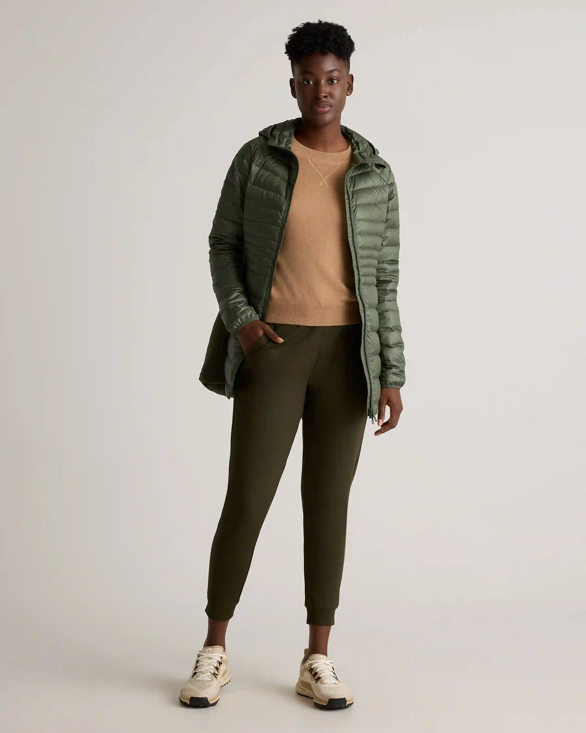Lightweight Down Packable Long Puffer Jacket
