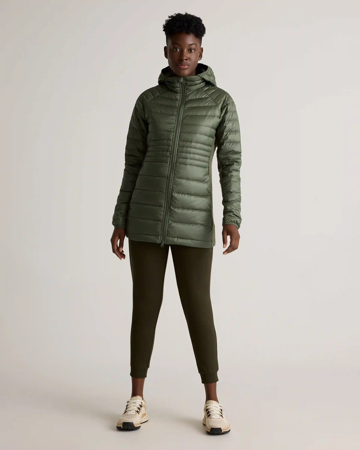 Lightweight Down Packable Long Puffer Jacket