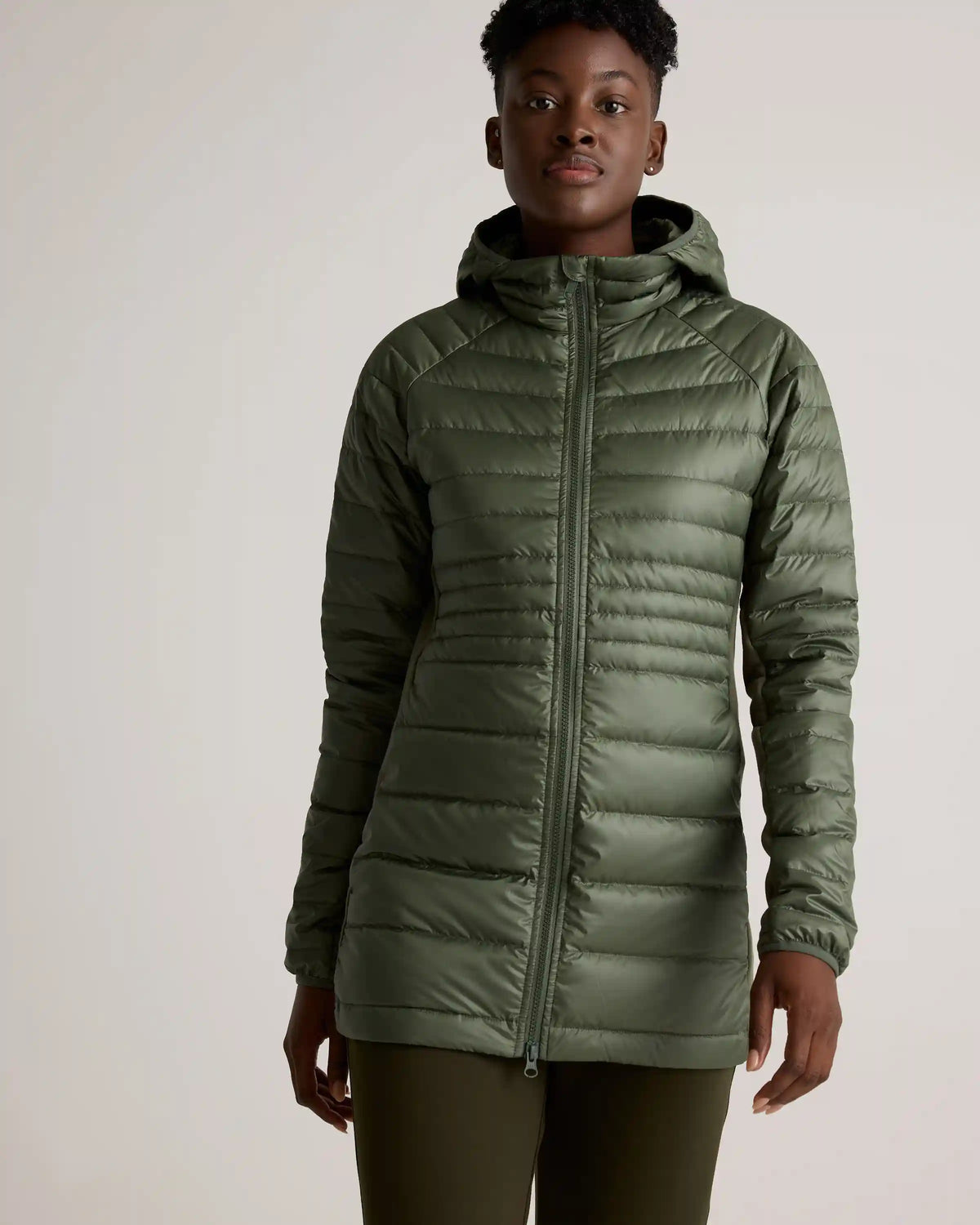 Lightweight Down Packable Long Puffer Jacket