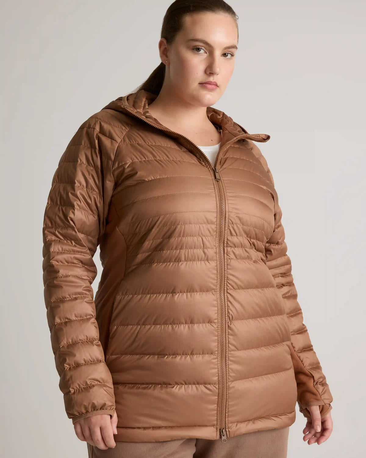Lightweight Down Packable Long Puffer Jacket