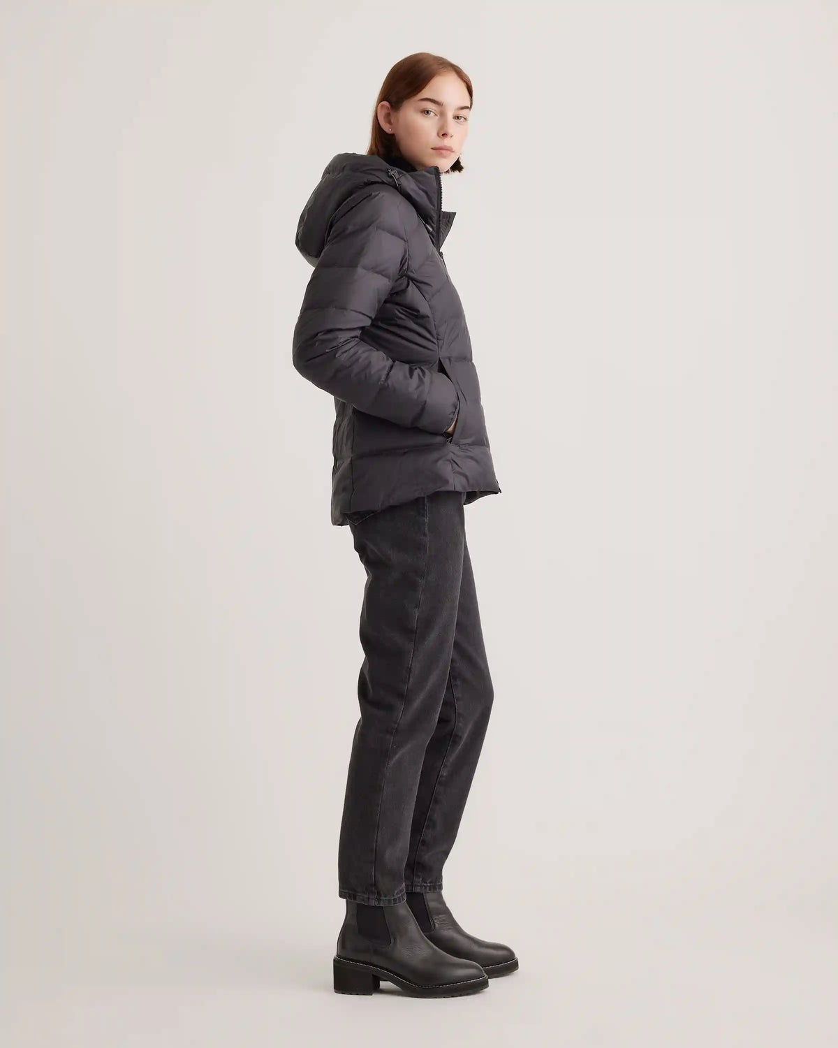Lightweight Down Packable Puffer Hooded Jacket