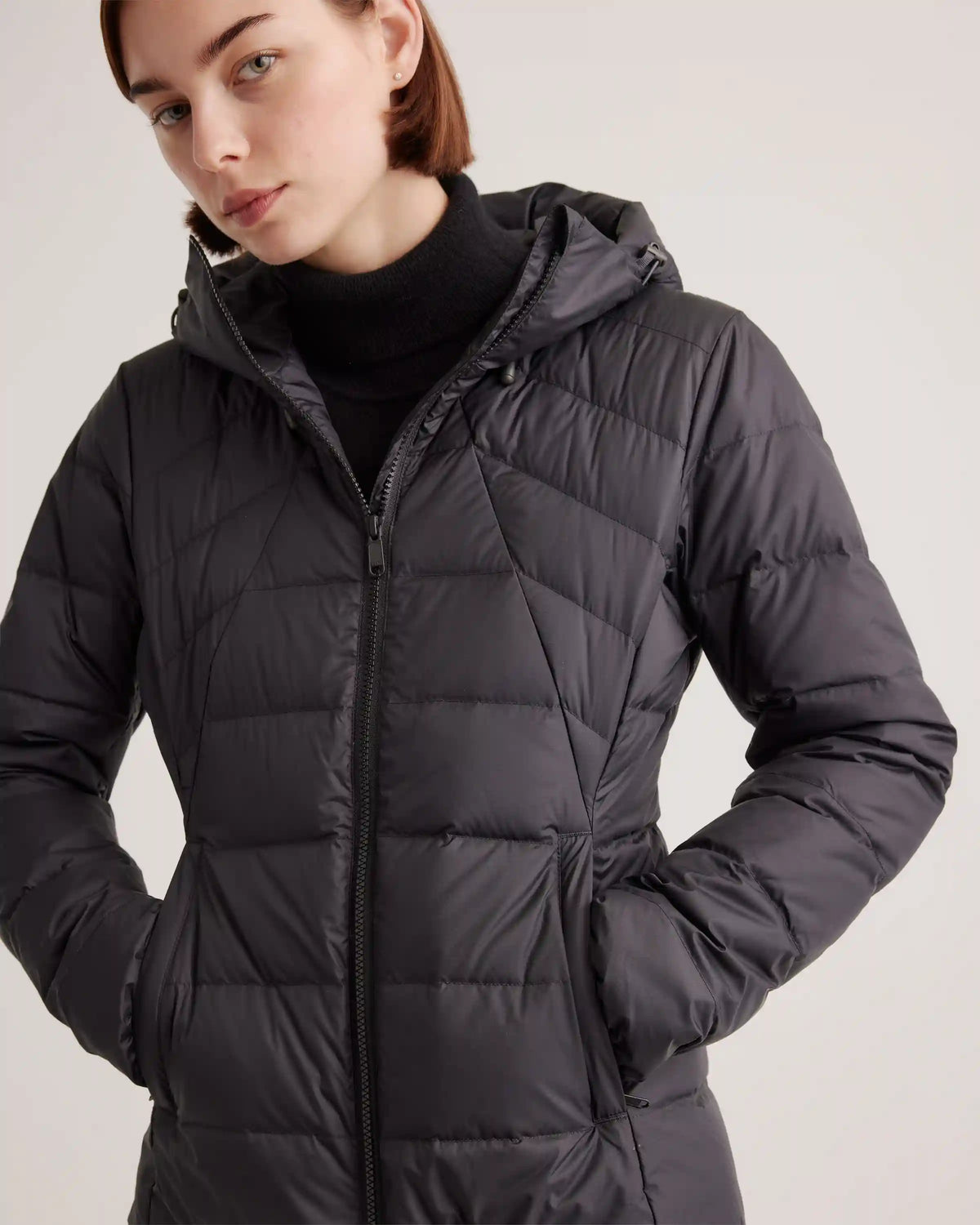 Lightweight Down Packable Puffer Hooded Jacket