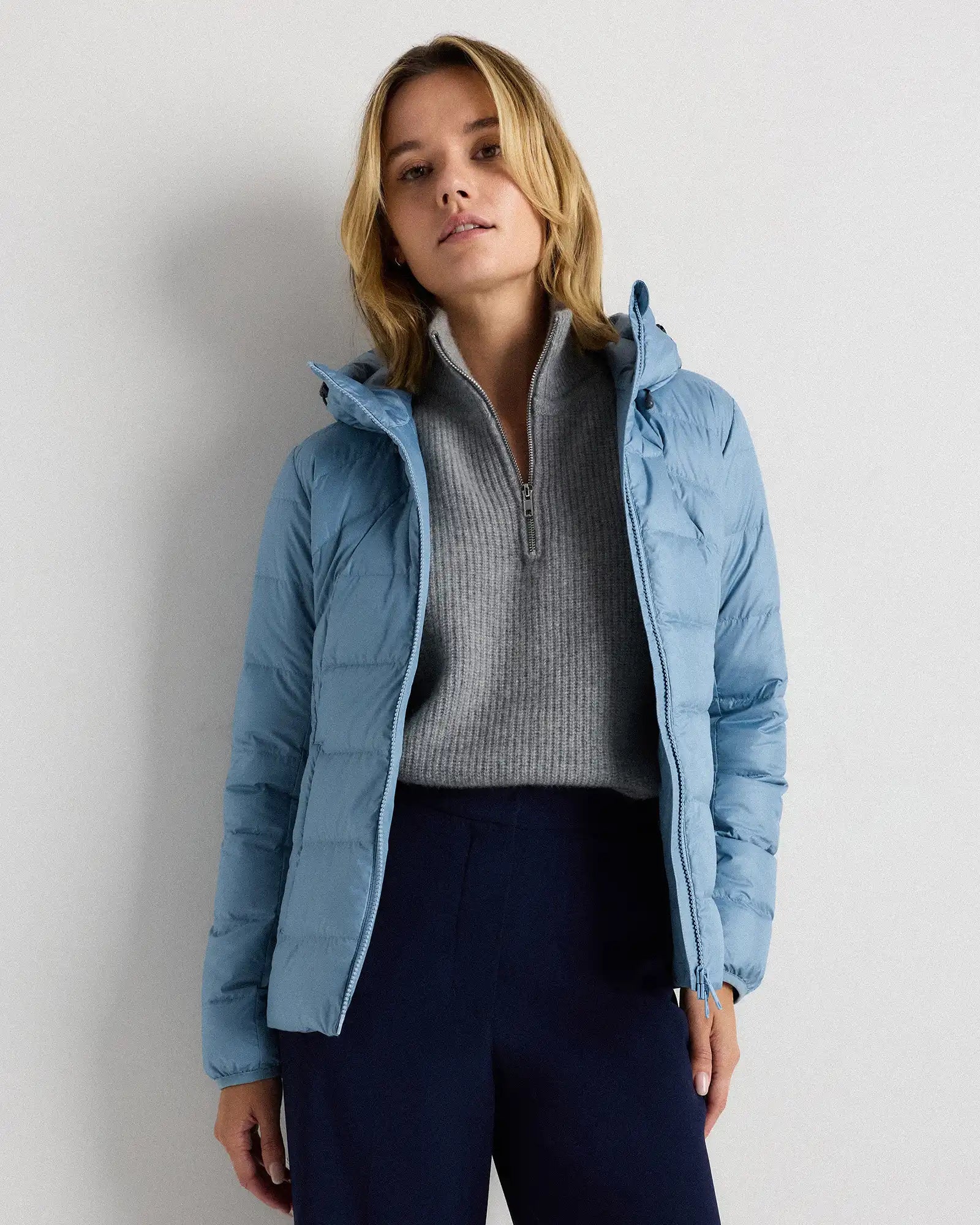 Lightweight Down Packable Puffer Hooded Jacket