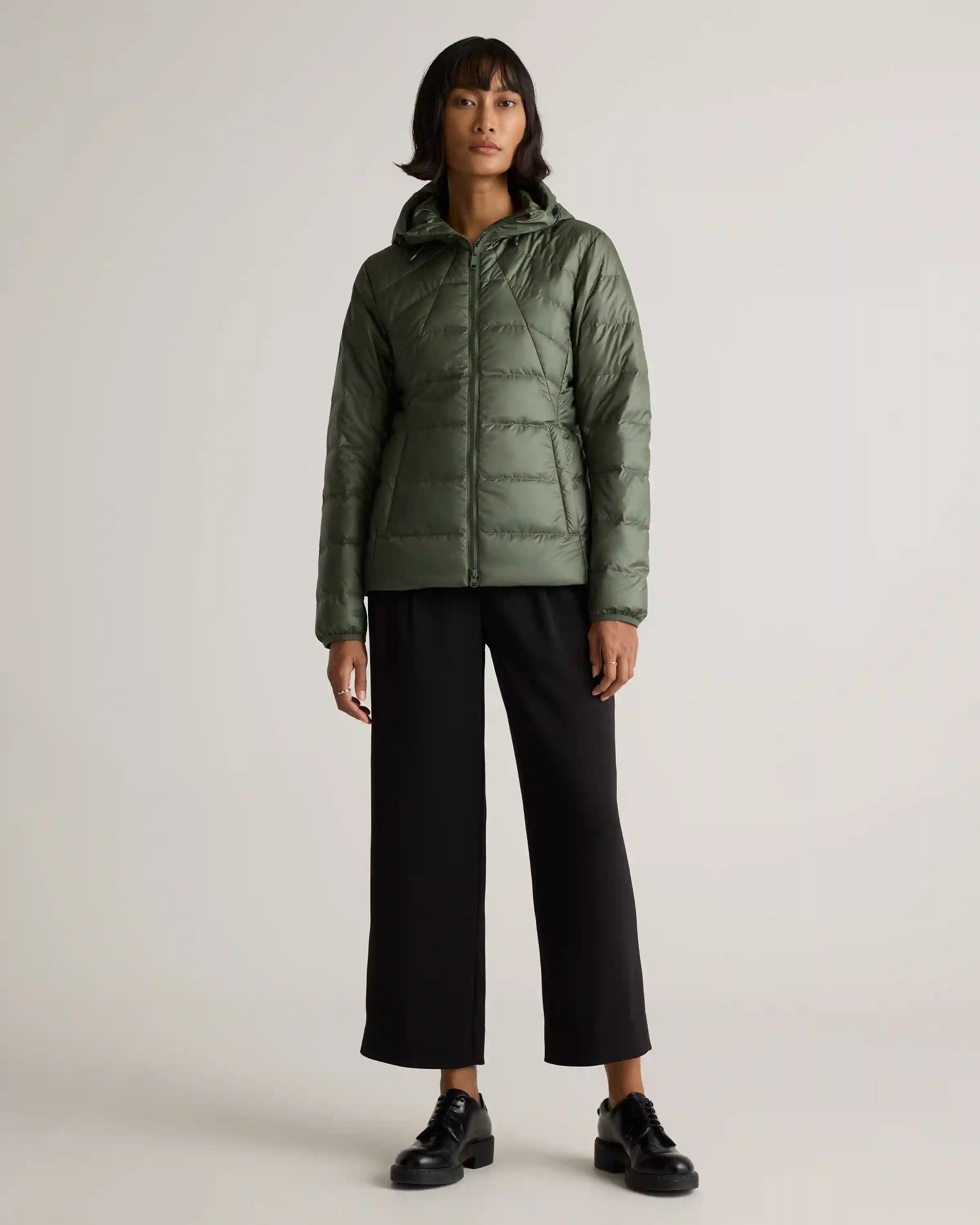 Lightweight Down Packable Puffer Hooded Jacket