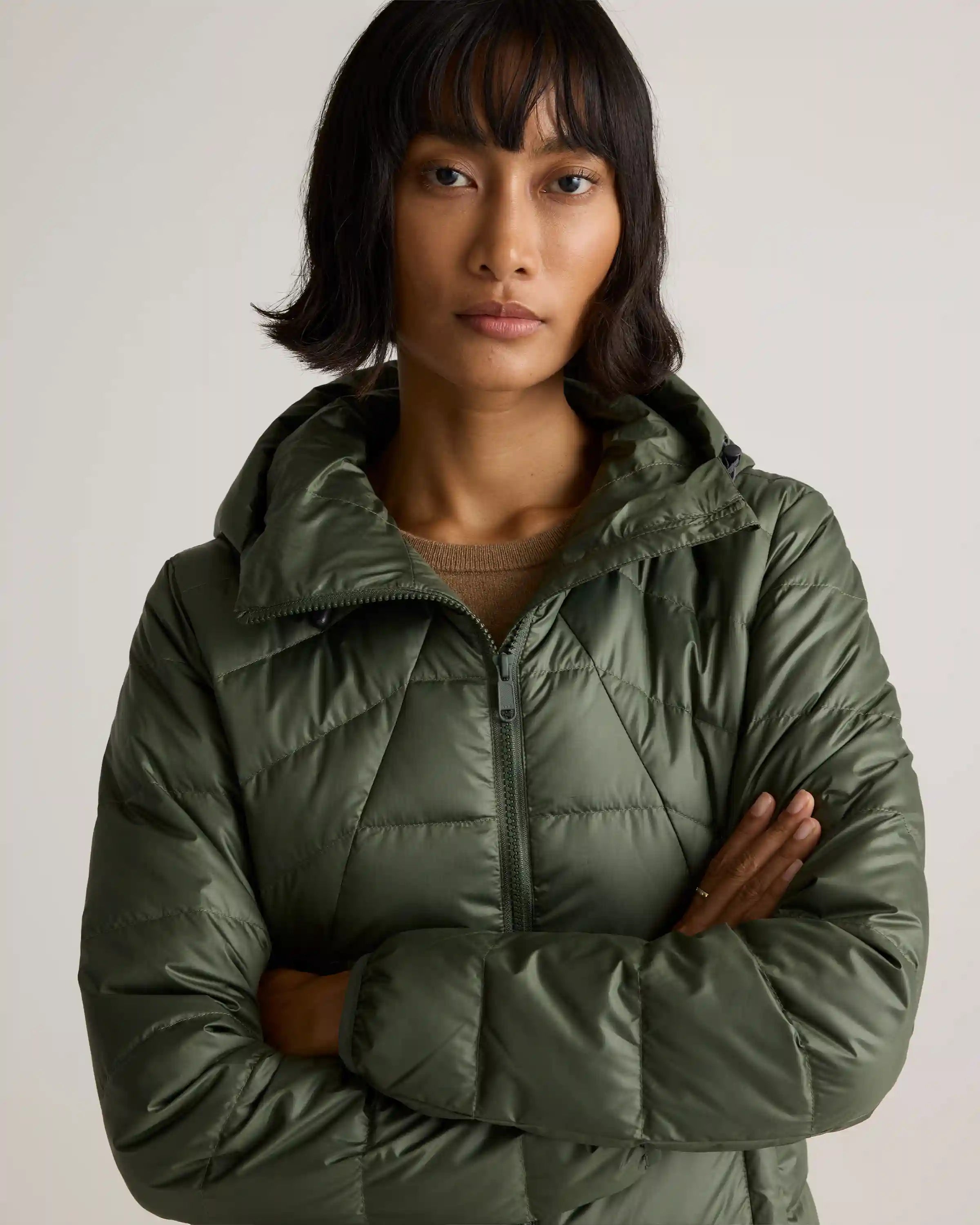 Lightweight Down Packable Puffer Hooded Jacket