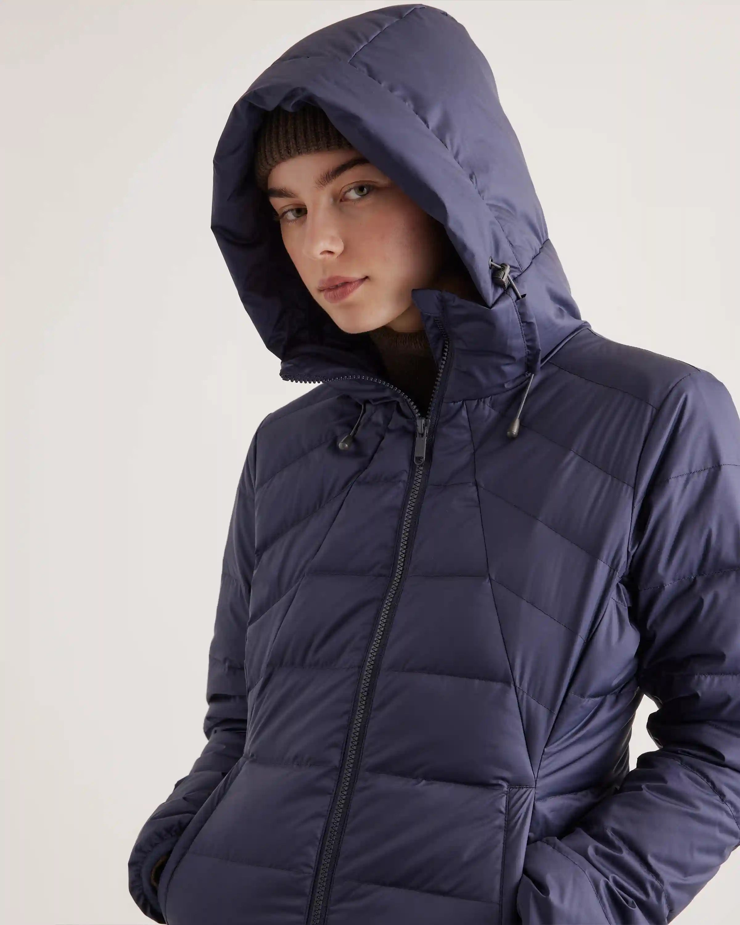 Lightweight Down Packable Puffer Hooded Jacket