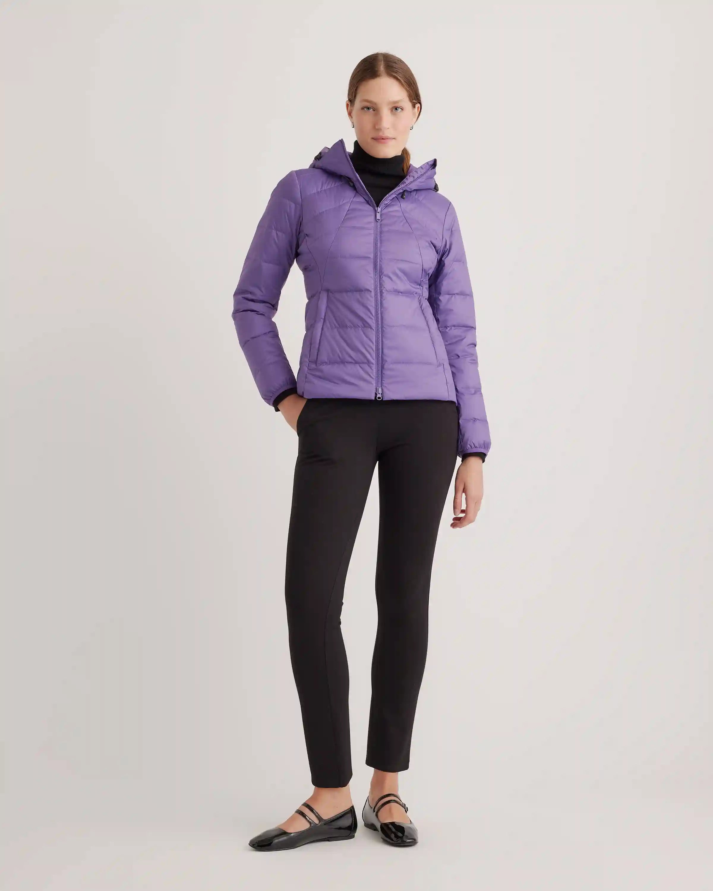 Lightweight Down Packable Puffer Hooded Jacket