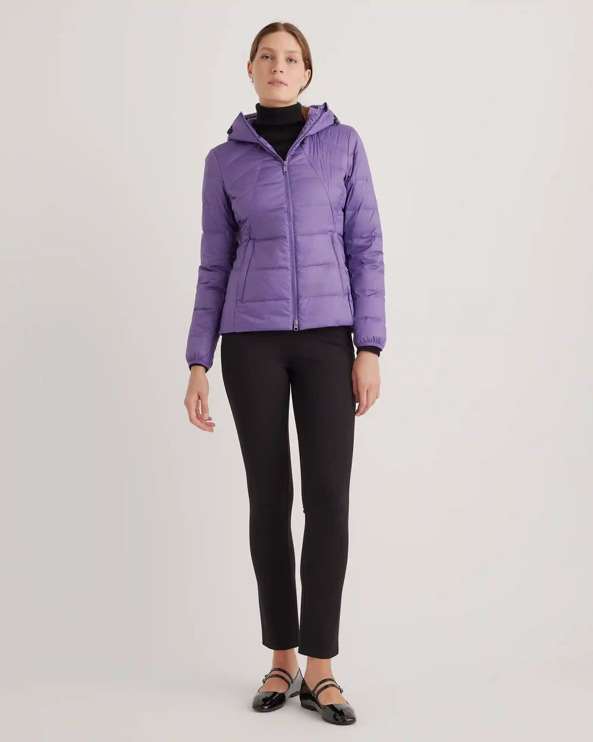 Lightweight Down Packable Puffer Hooded Jacket