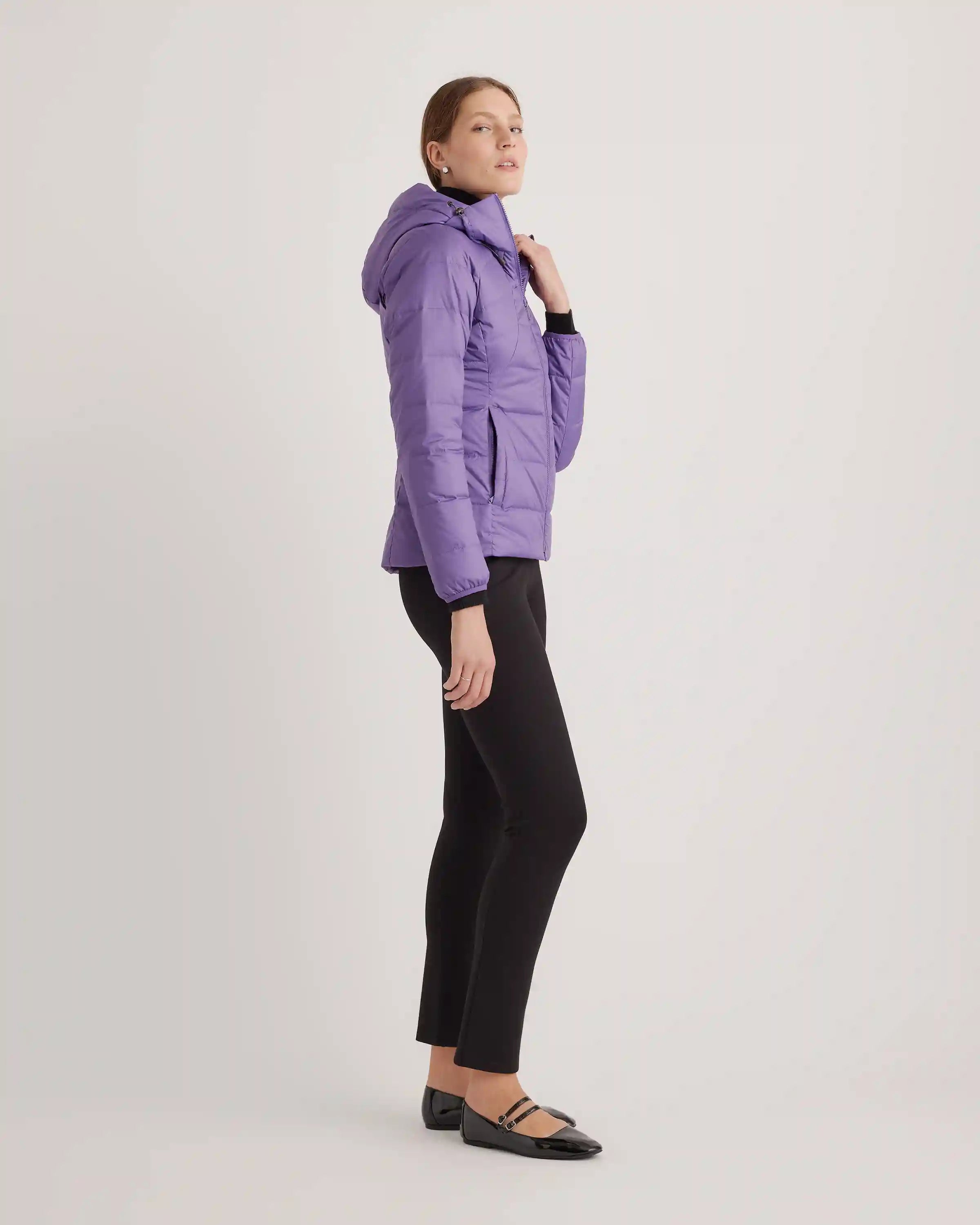 Lightweight Down Packable Puffer Hooded Jacket