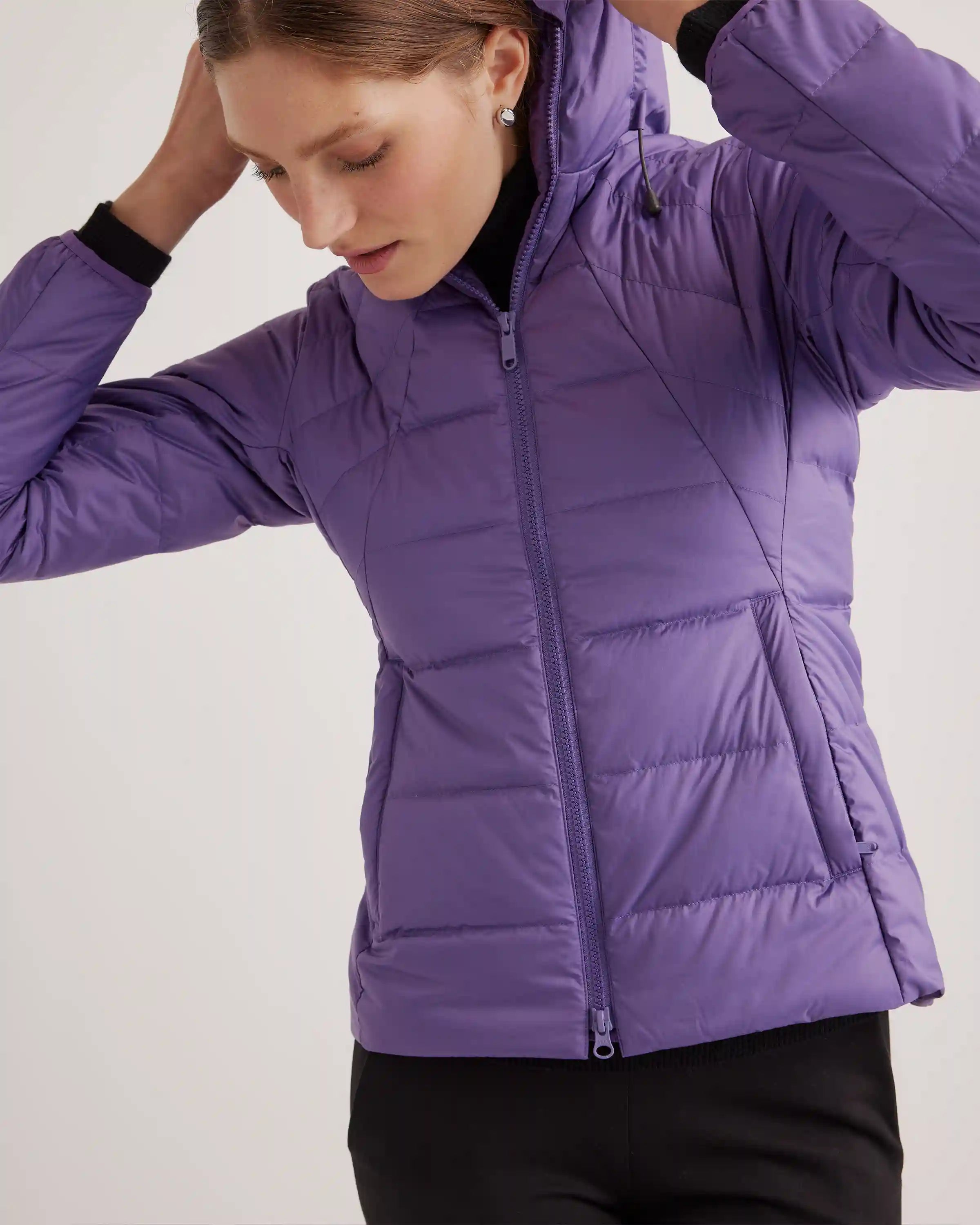 Lightweight Down Packable Puffer Hooded Jacket