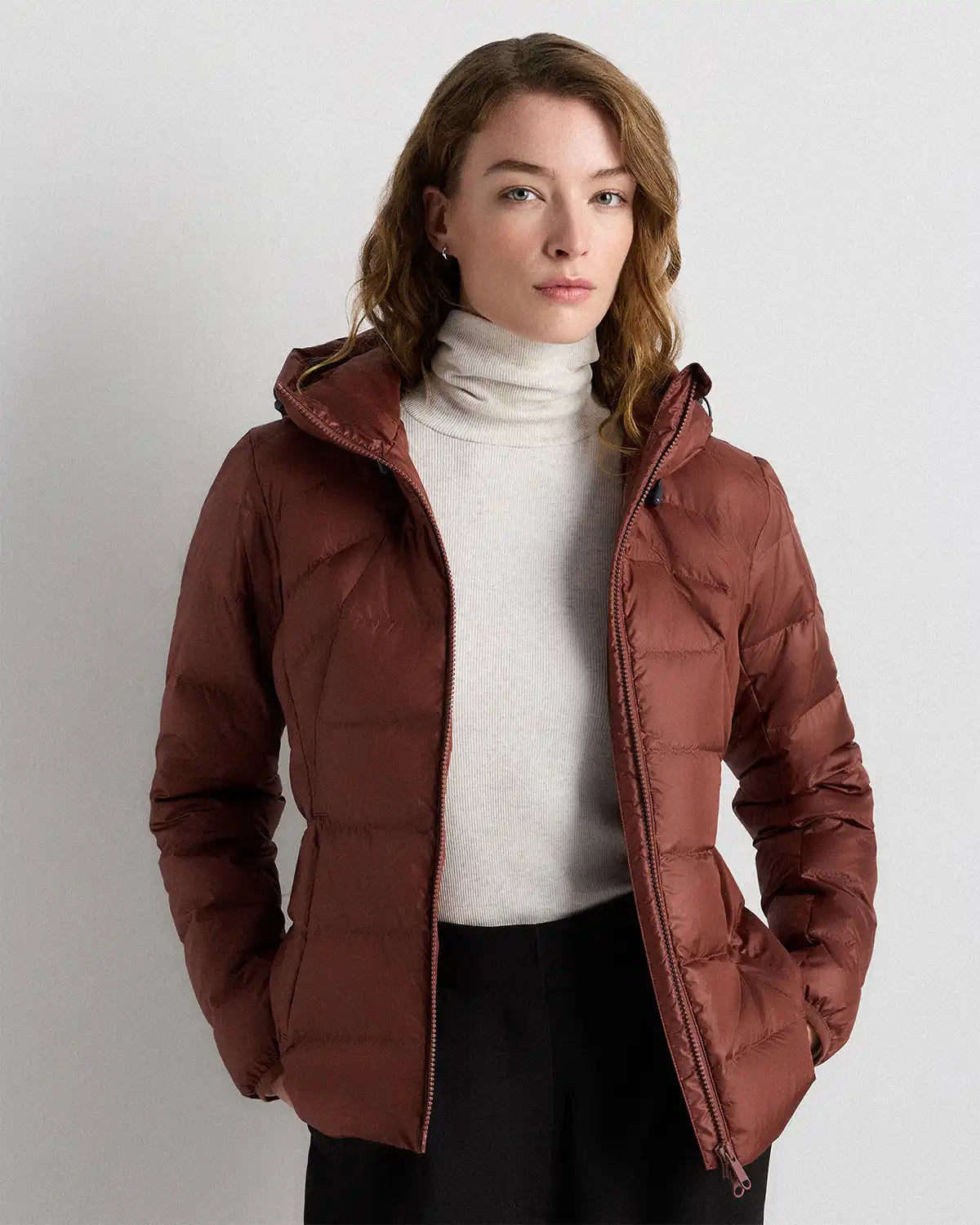 Lightweight Down Packable Puffer Hooded Jacket
