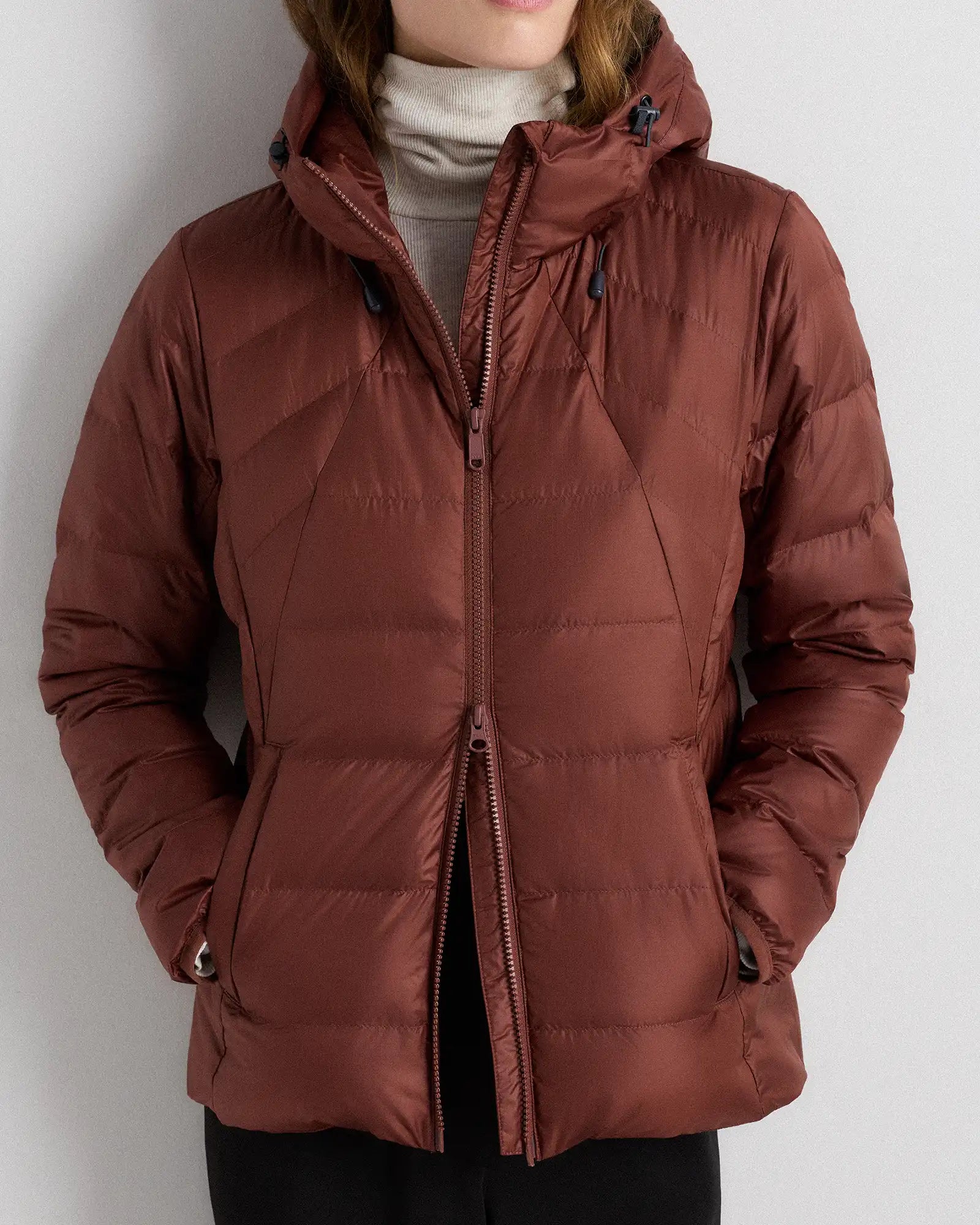 Lightweight Down Packable Puffer Hooded Jacket