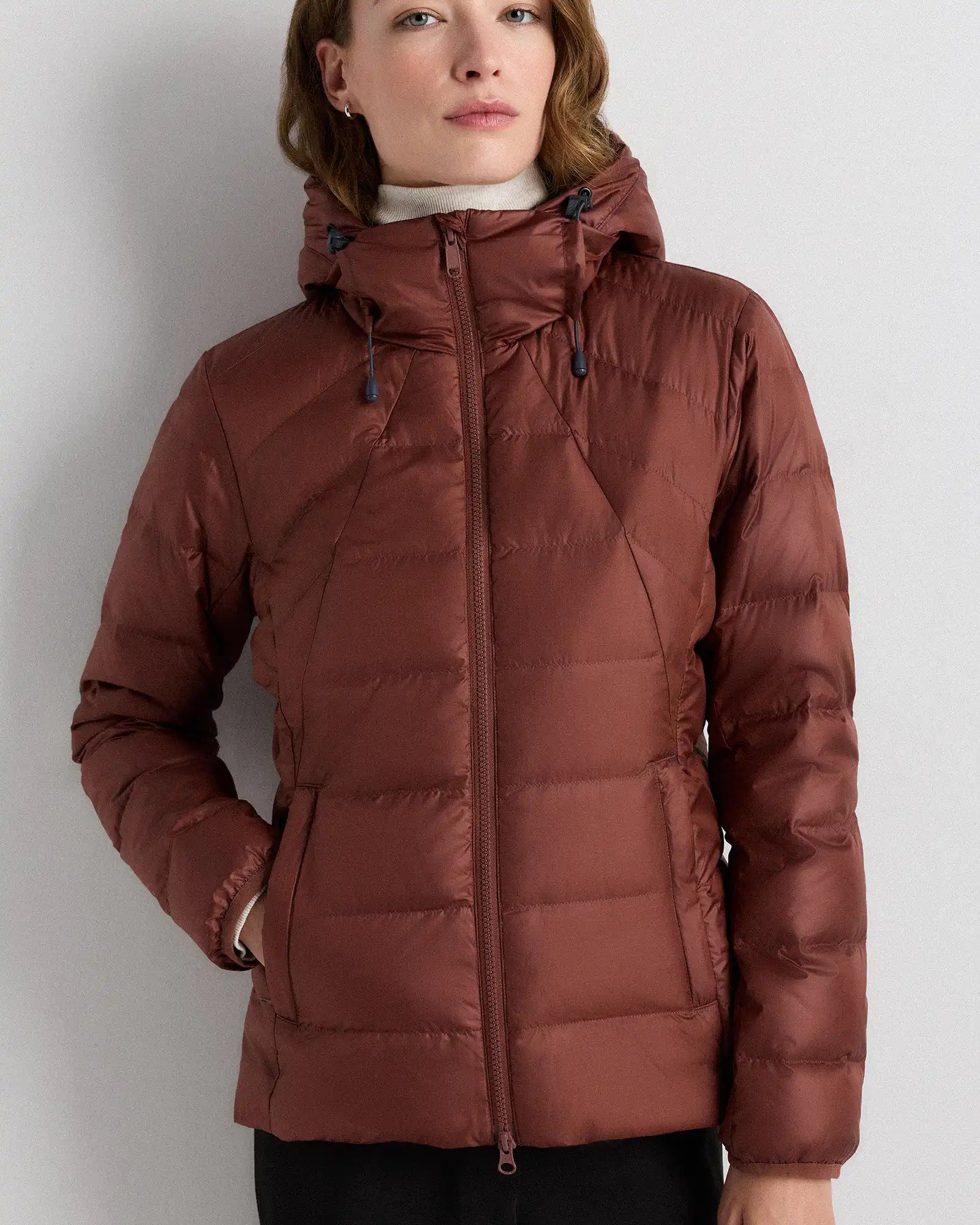 Lightweight Down Packable Puffer Hooded Jacket