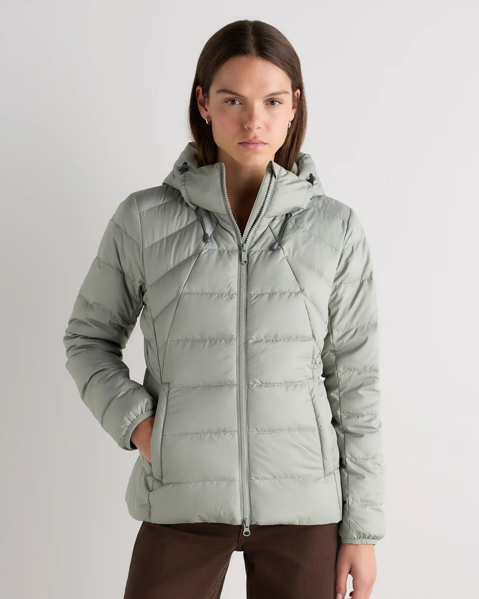 Lightweight Down Packable Puffer Hooded Jacket