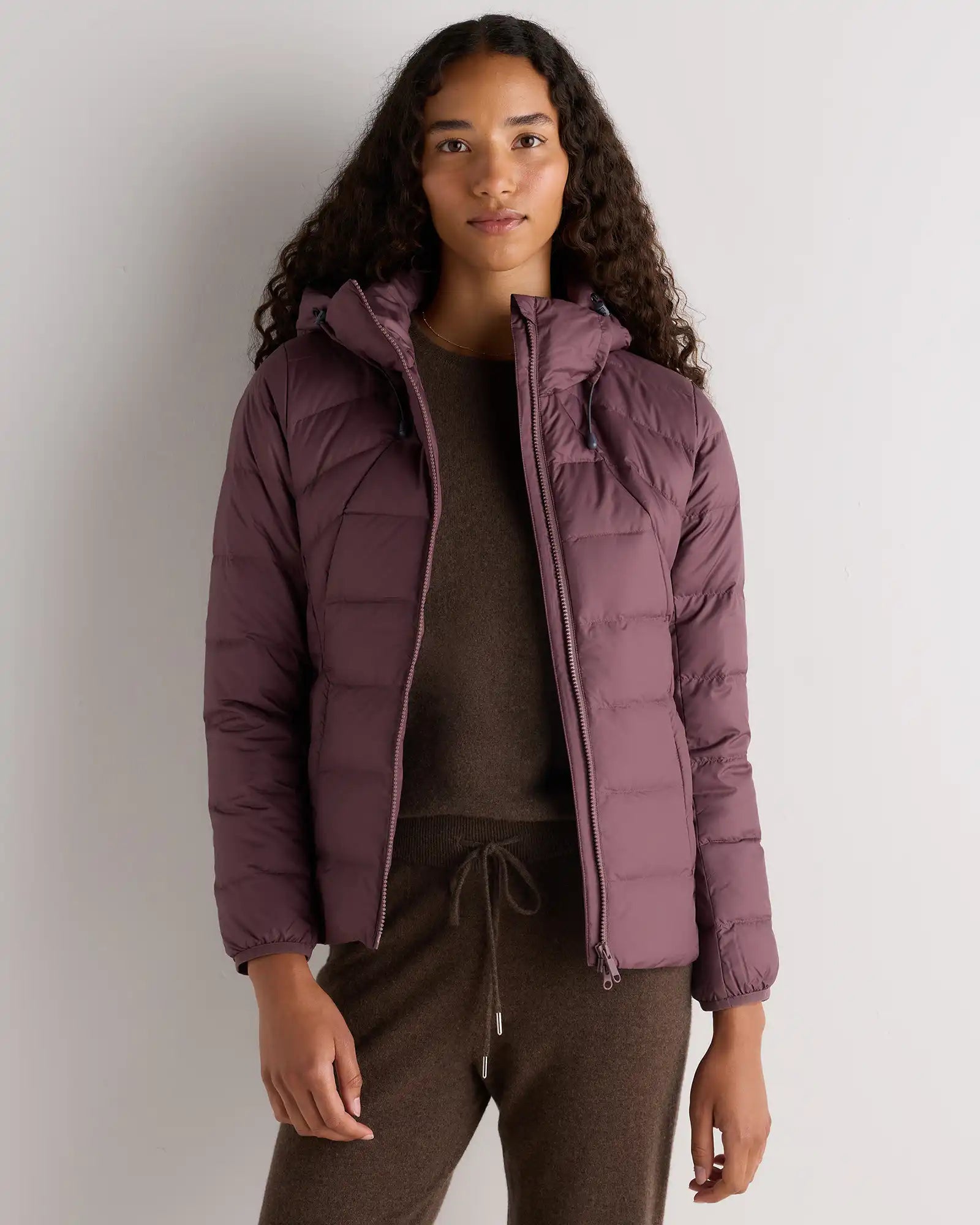 Lightweight Down Packable Puffer Hooded Jacket