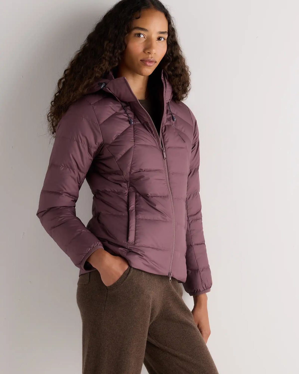 Lightweight Down Packable Puffer Hooded Jacket