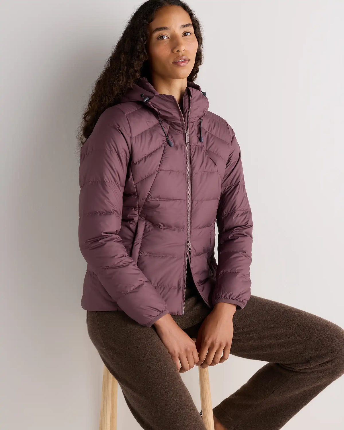 Lightweight Down Packable Puffer Hooded Jacket