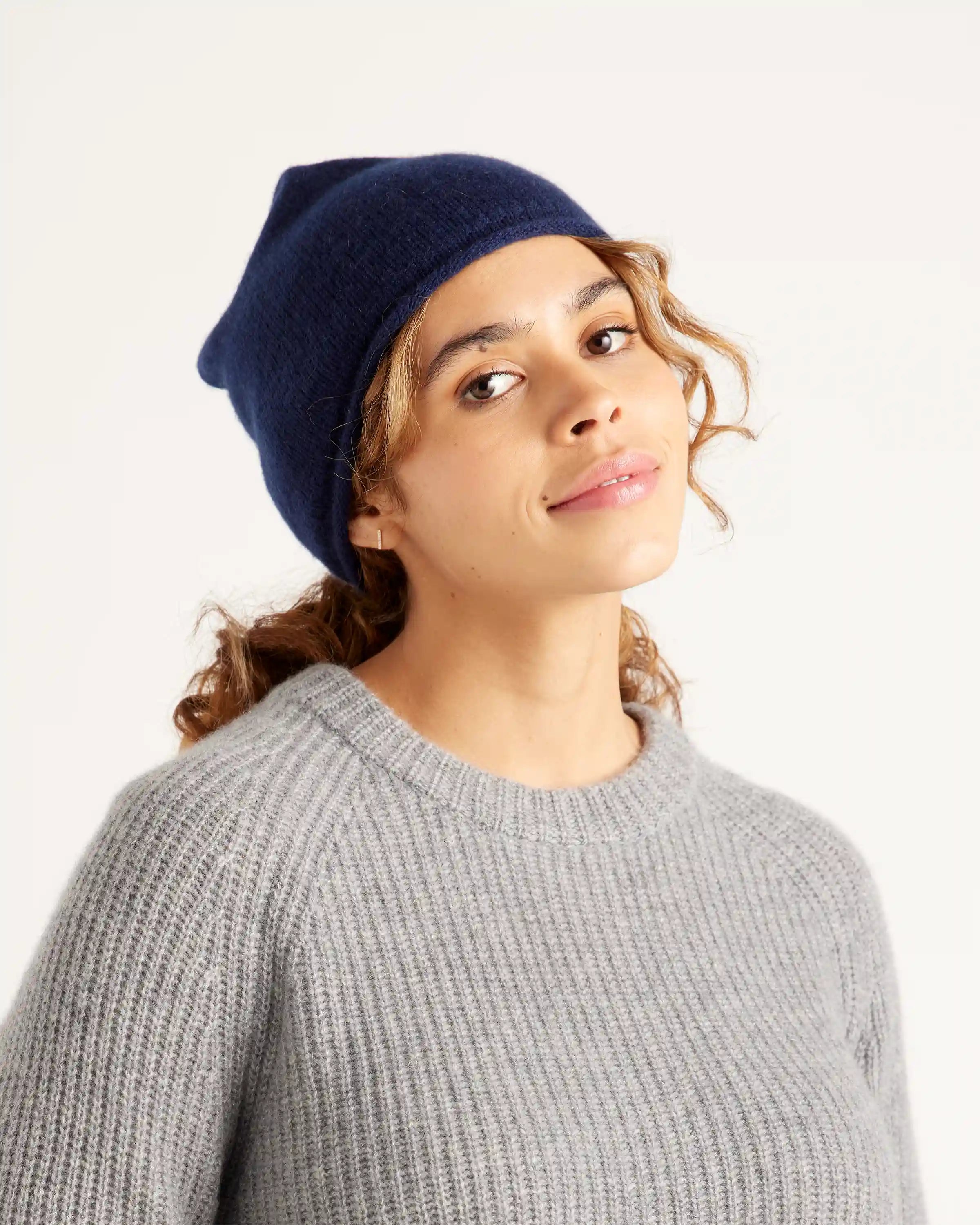 Mongolian Cashmere Slouchy Beanie