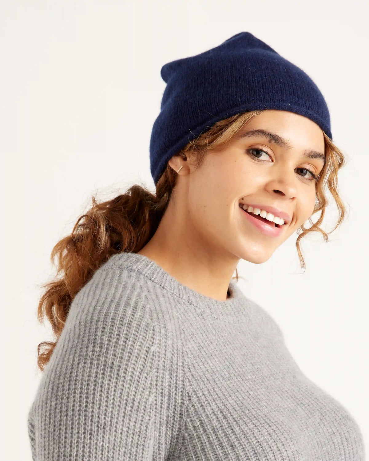 Mongolian Cashmere Slouchy Beanie