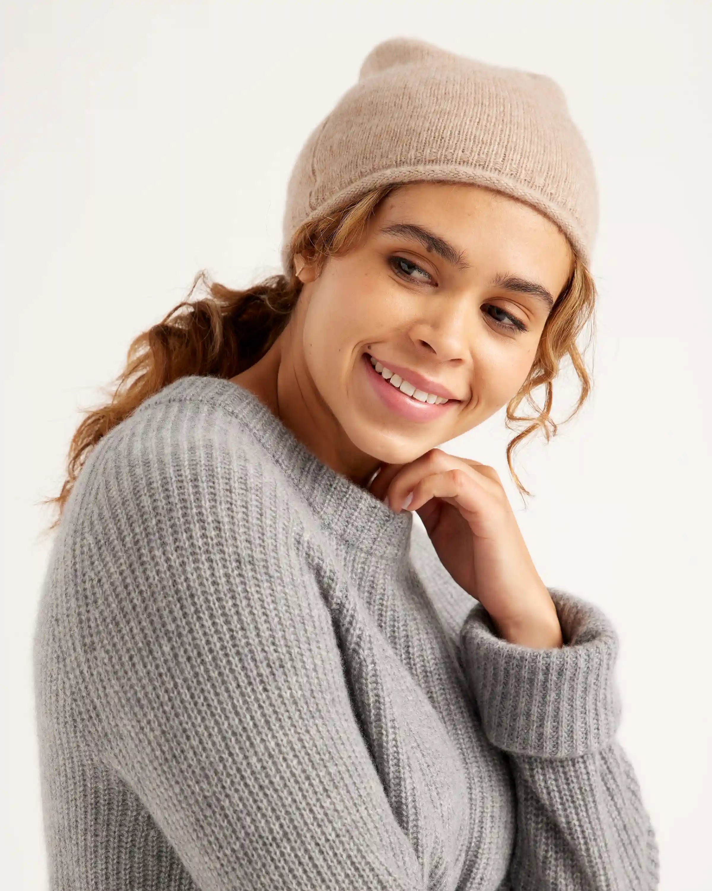 Mongolian Cashmere Slouchy Beanie
