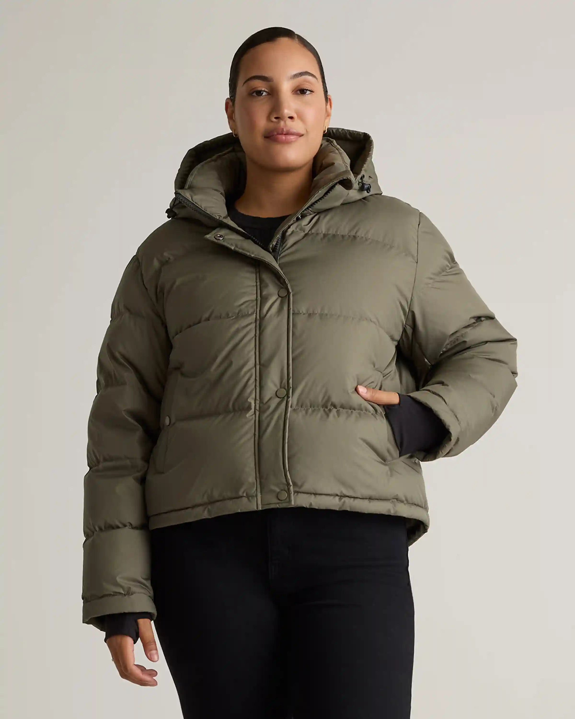 Responsible Down Cropped Puffer Jacket