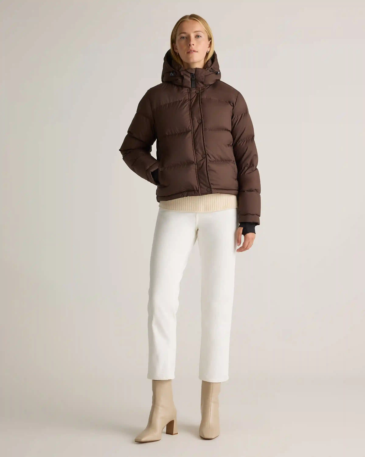 Responsible Down Cropped Puffer Jacket