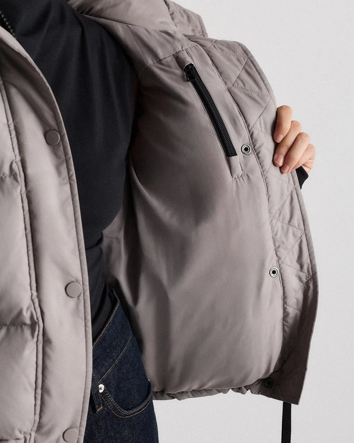 Responsible Down Cropped Puffer Jacket