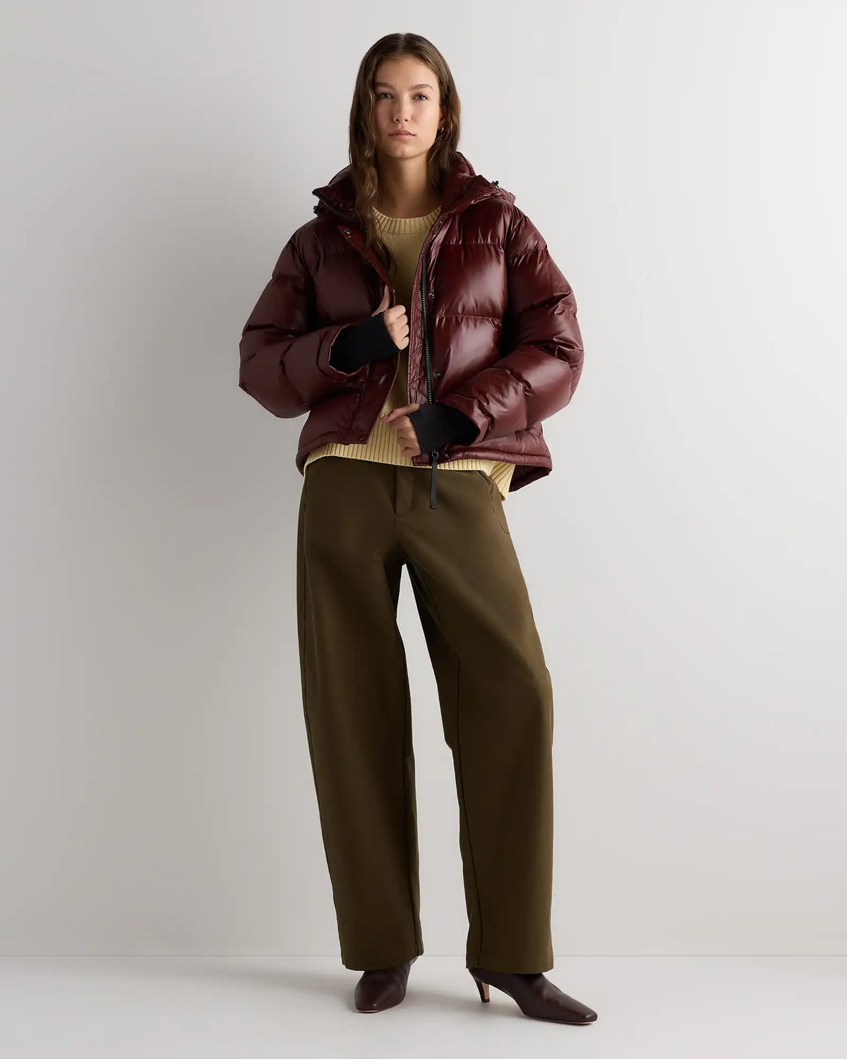 Responsible Down Cropped Puffer Jacket