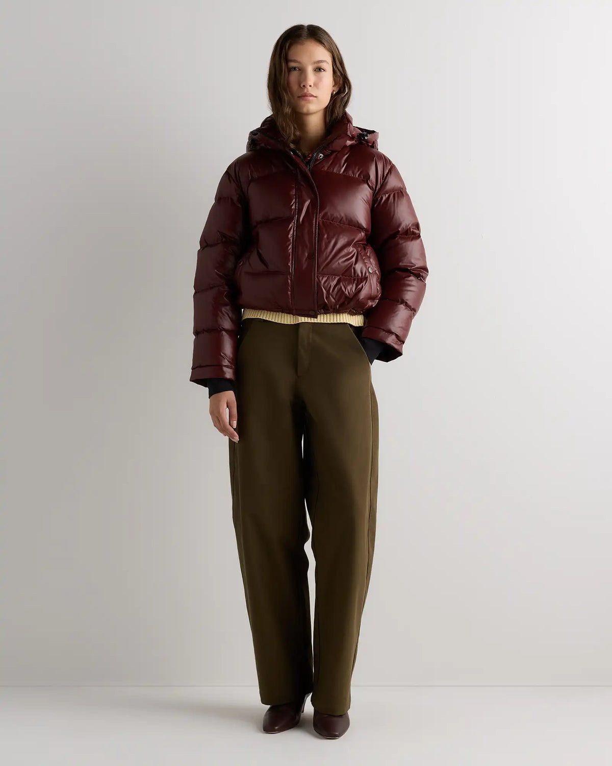Responsible Down Cropped Puffer Jacket