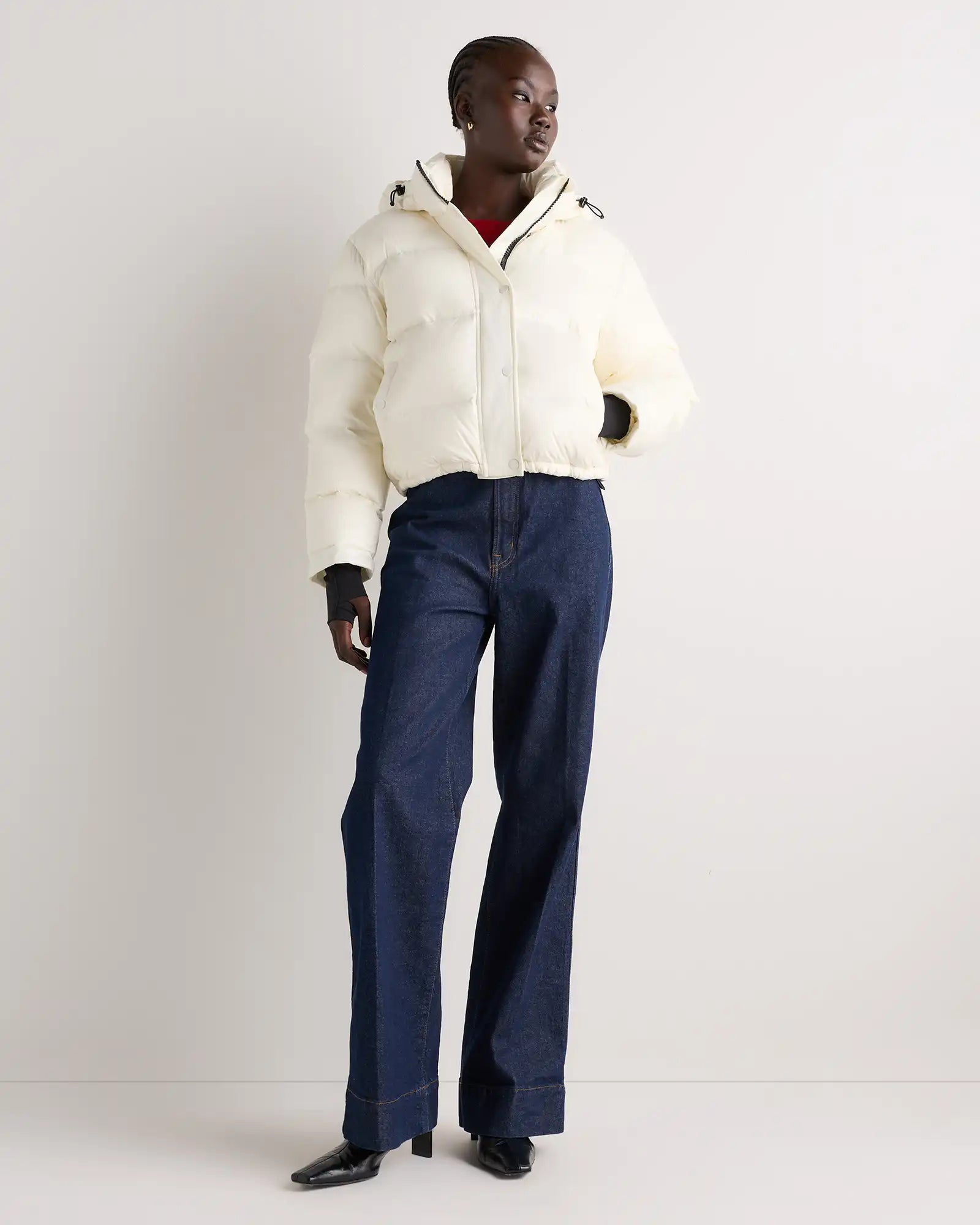 Responsible Down Cropped Puffer Jacket