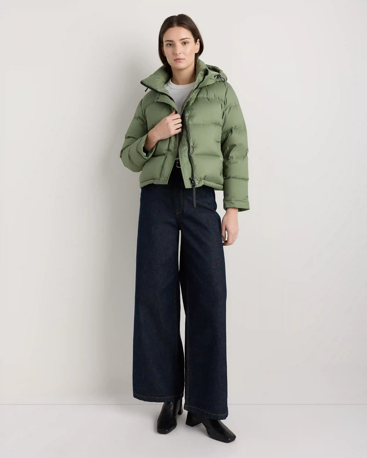 Responsible Down Cropped Puffer Jacket