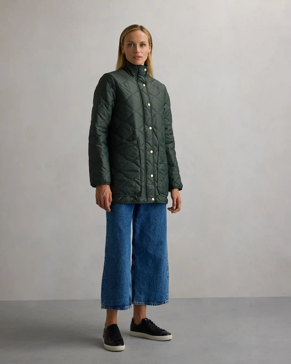 Featherless Quilted Long Puffer Jacket