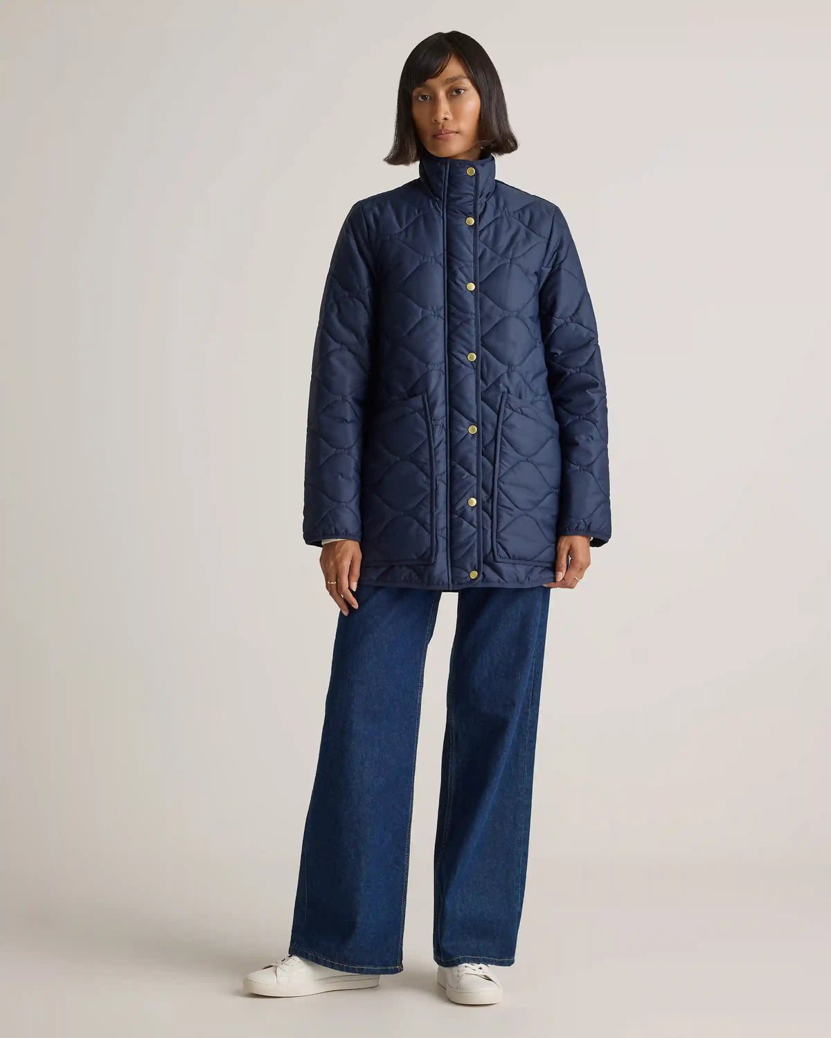 Featherless Quilted Long Puffer Jacket