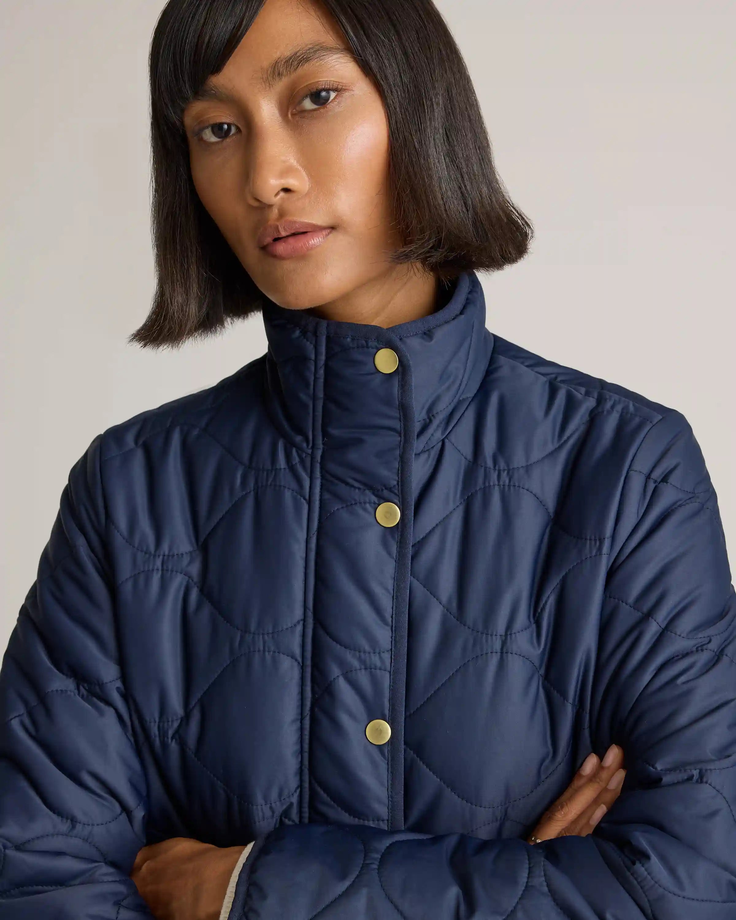 Featherless Quilted Long Puffer Jacket