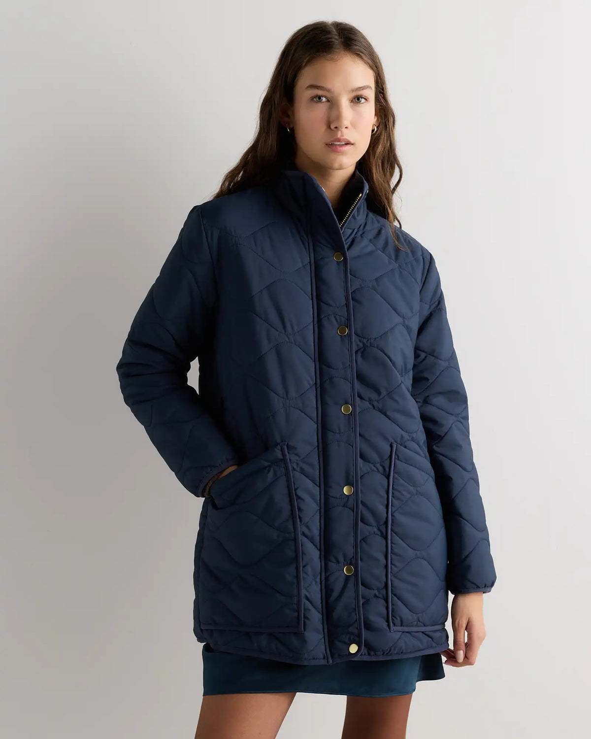 Featherless Quilted Long Puffer Jacket