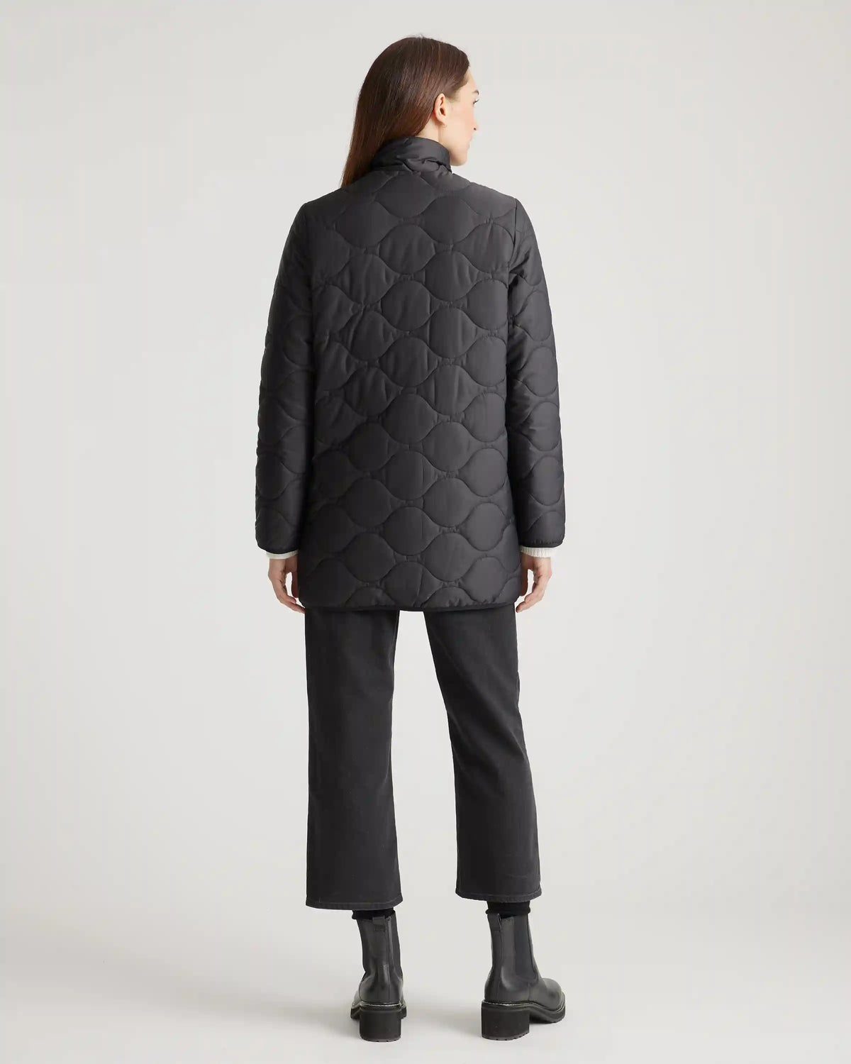 Featherless Quilted Long Puffer Jacket