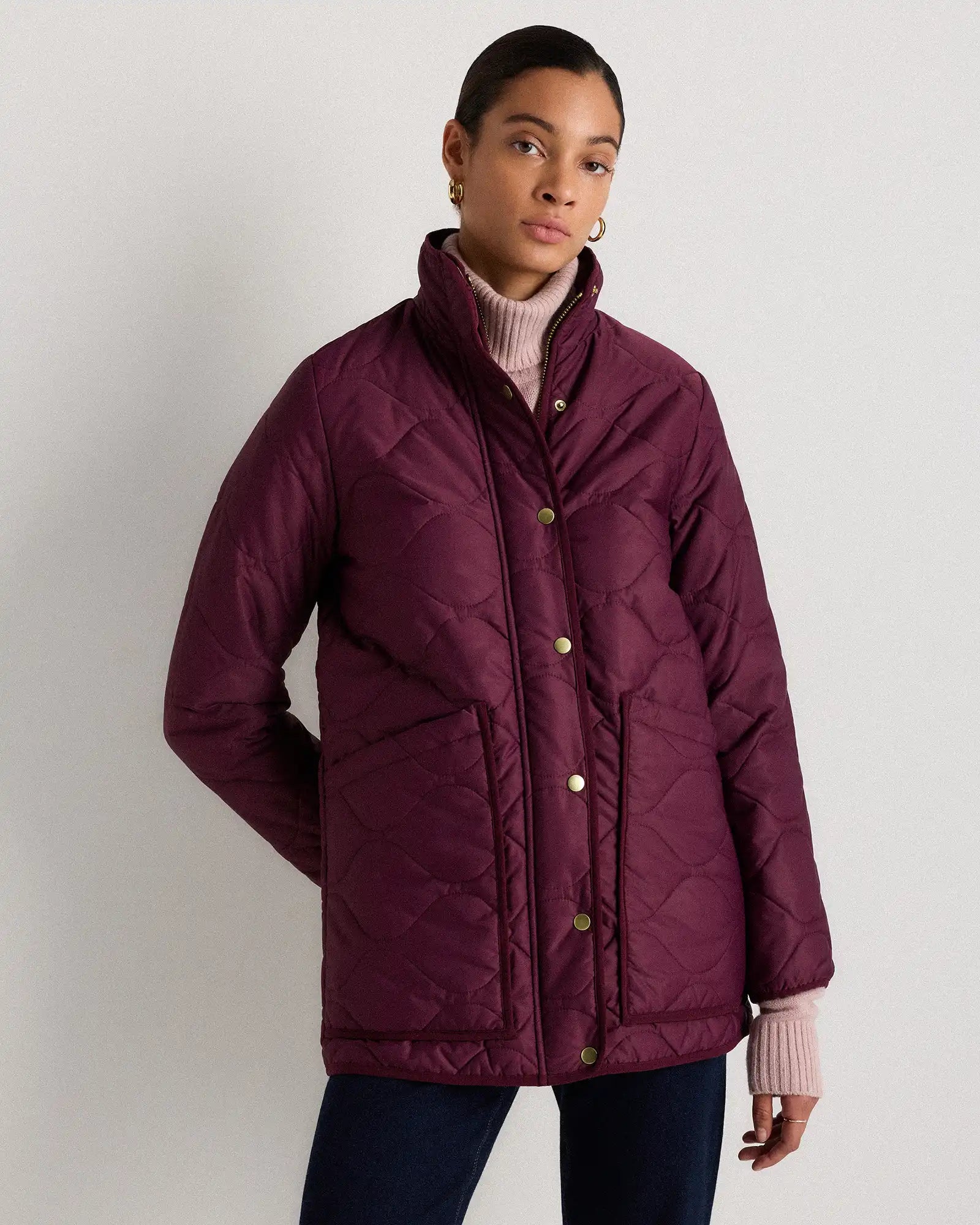 Featherless Quilted Long Puffer Jacket