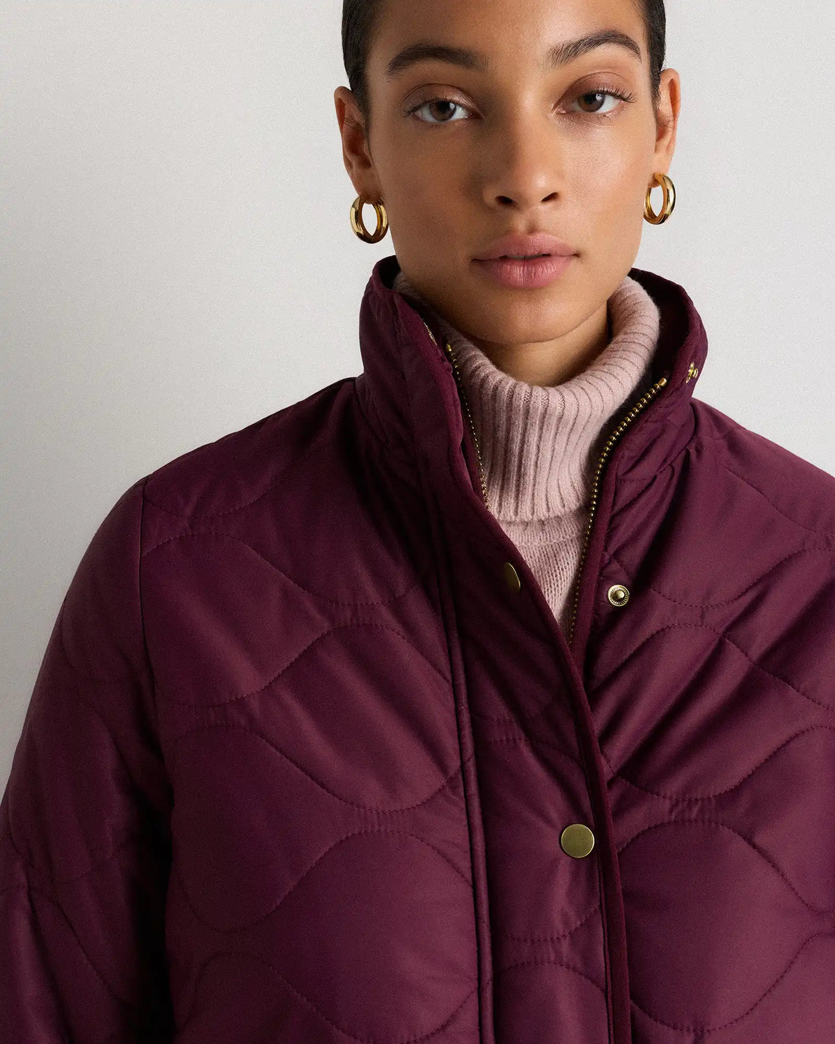 Featherless Quilted Long Puffer Jacket