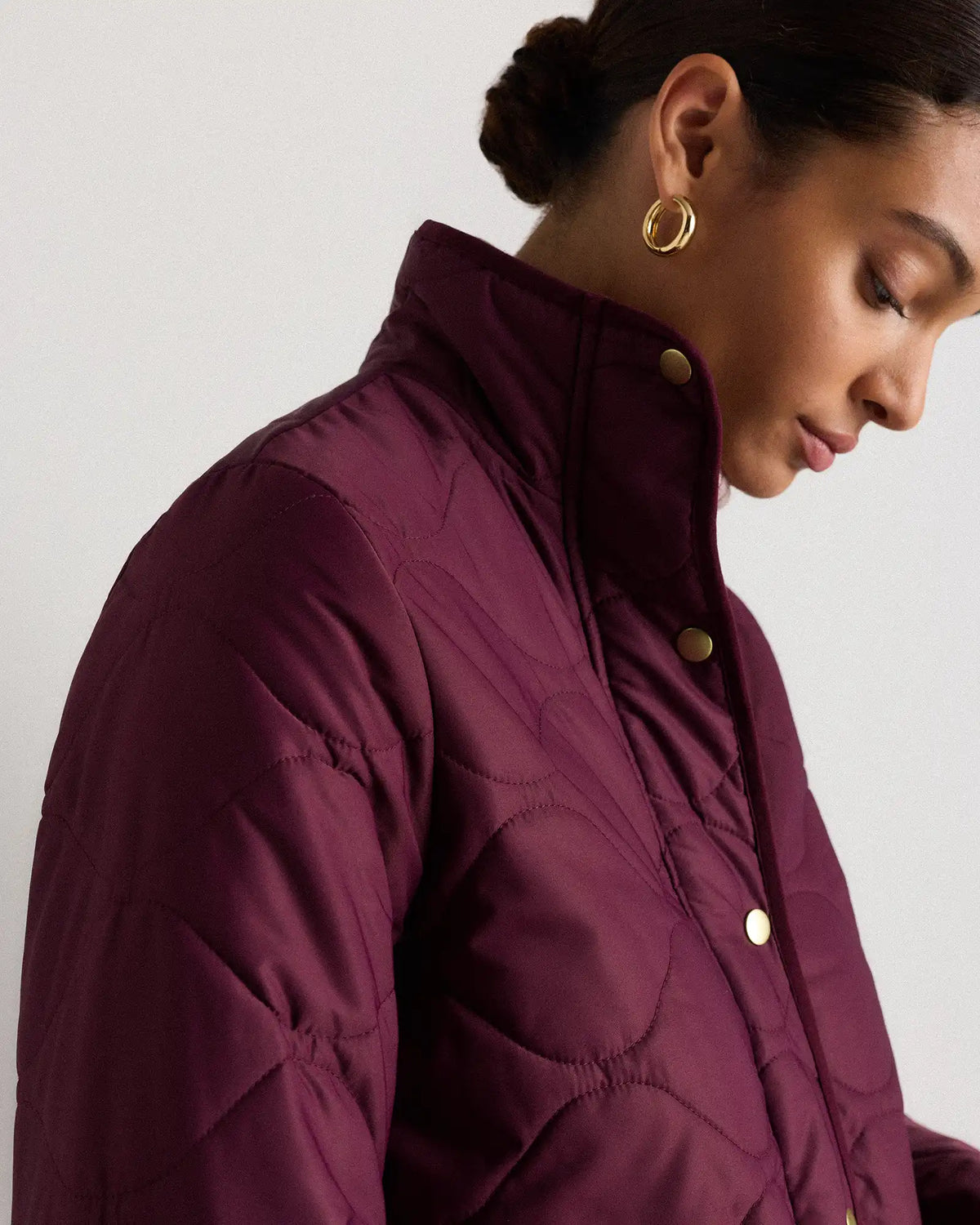 Featherless Quilted Long Puffer Jacket
