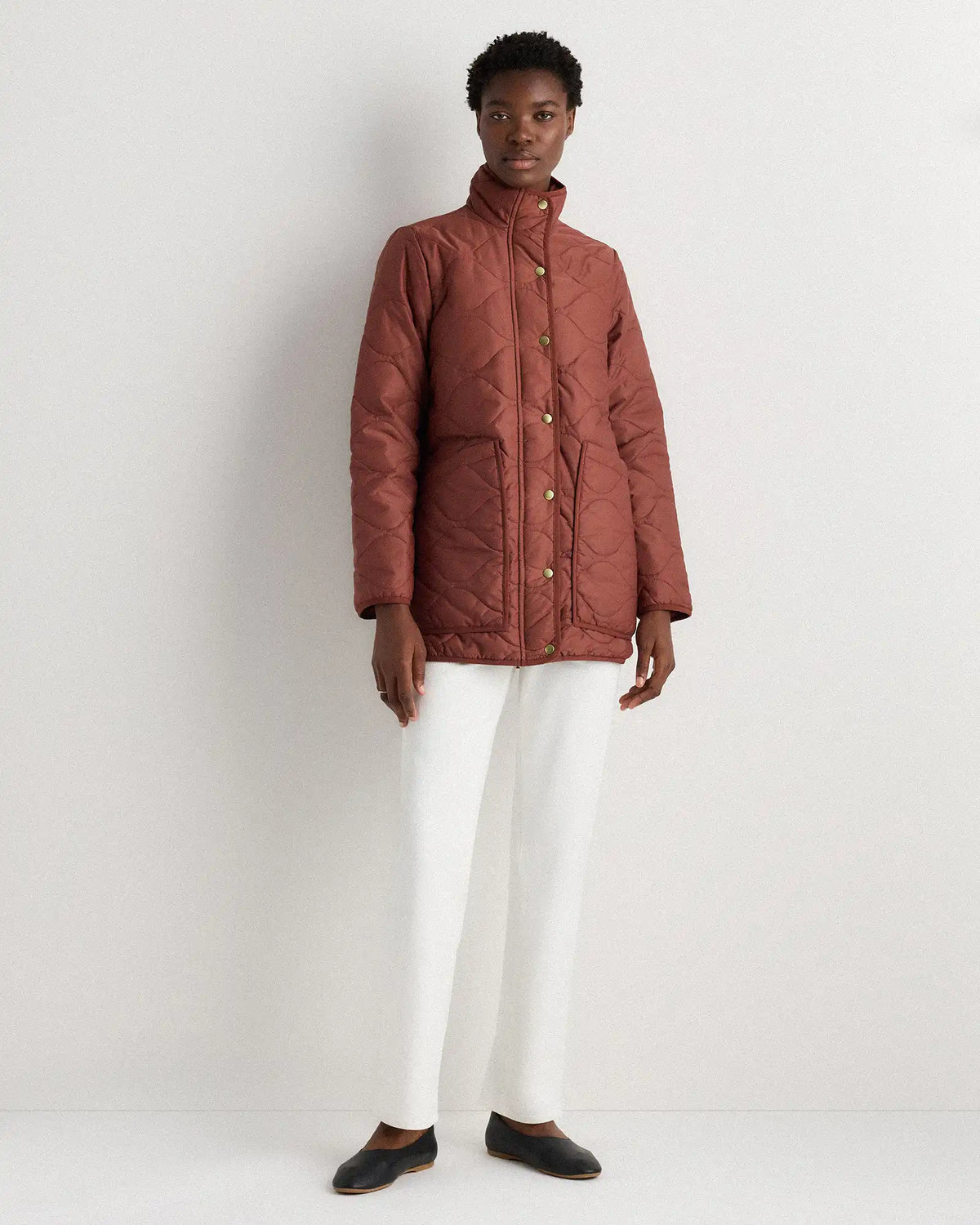 Featherless Quilted Long Puffer Jacket