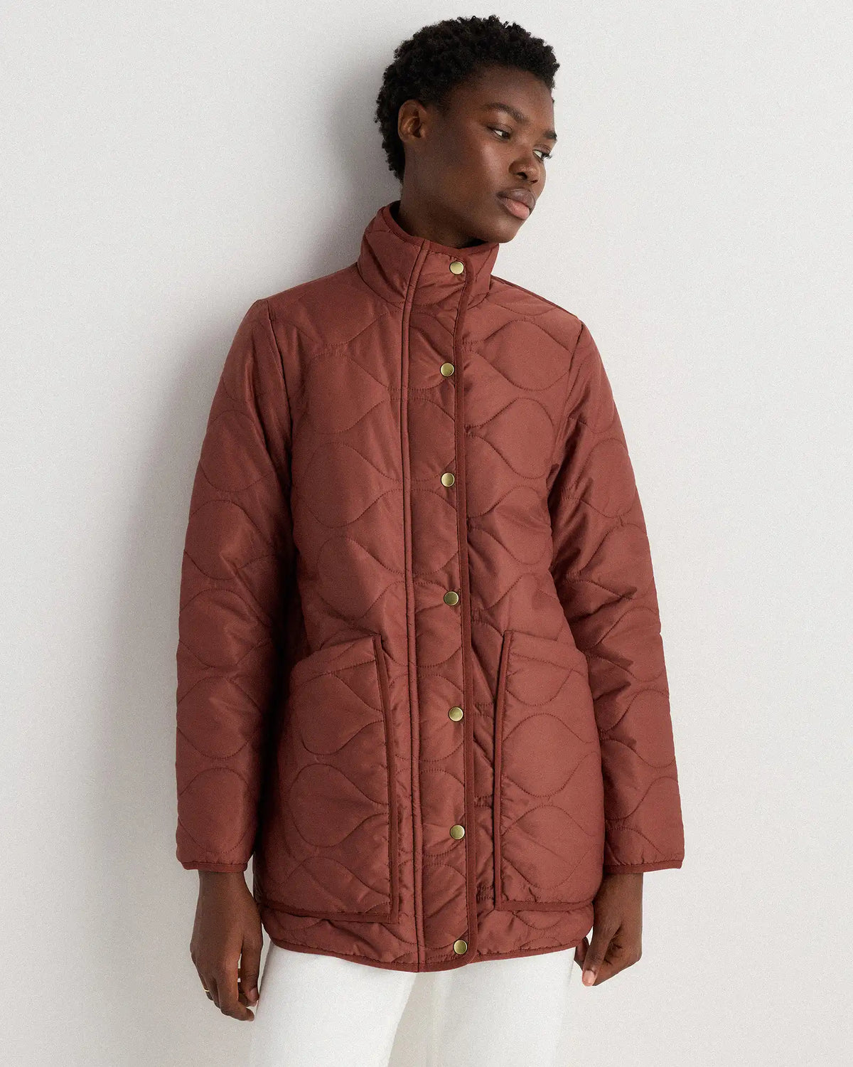 Featherless Quilted Long Puffer Jacket