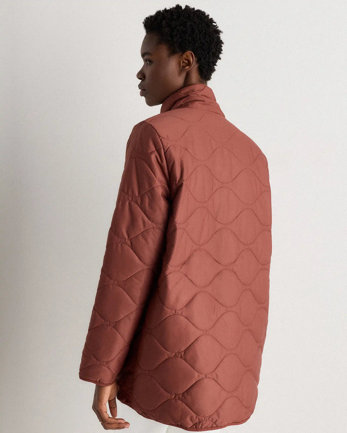 Featherless Quilted Long Puffer Jacket