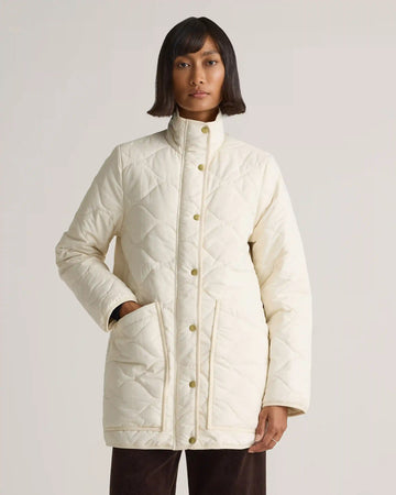 Featherless Quilted Long Puffer Jacket