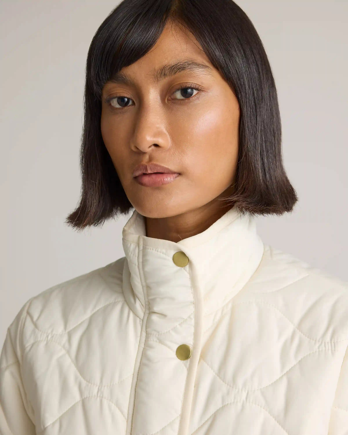 Featherless Quilted Long Puffer Jacket