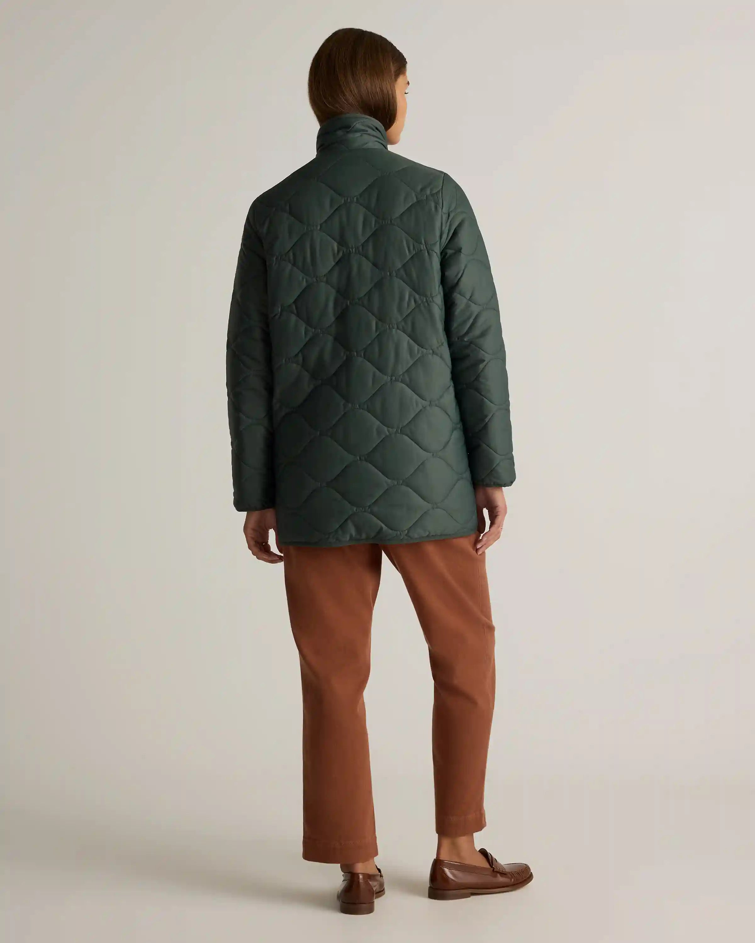 Featherless Quilted Long Puffer Jacket