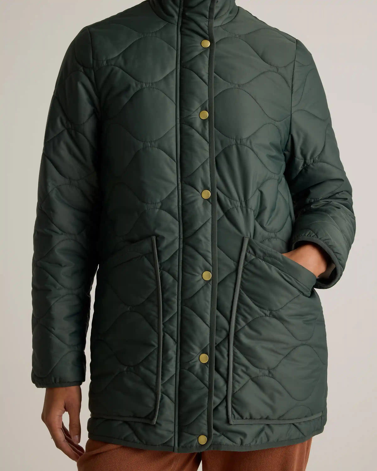 Featherless Quilted Long Puffer Jacket